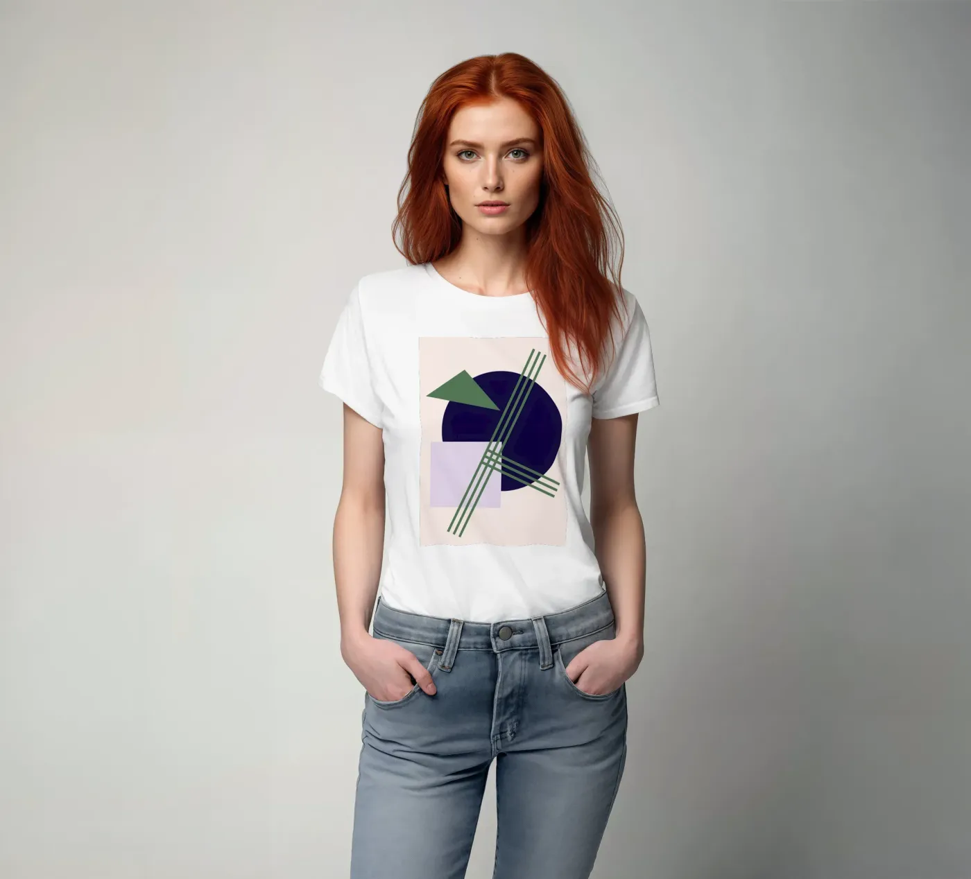Linear Intersection t-shirt by Robert
