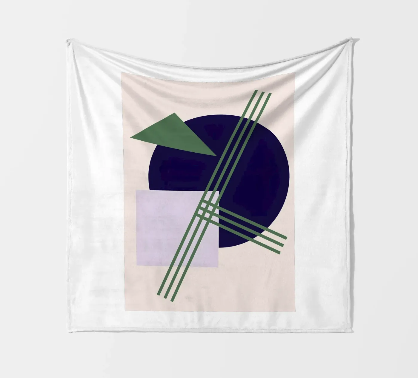 Linear Intersection fleece blanket by Robert