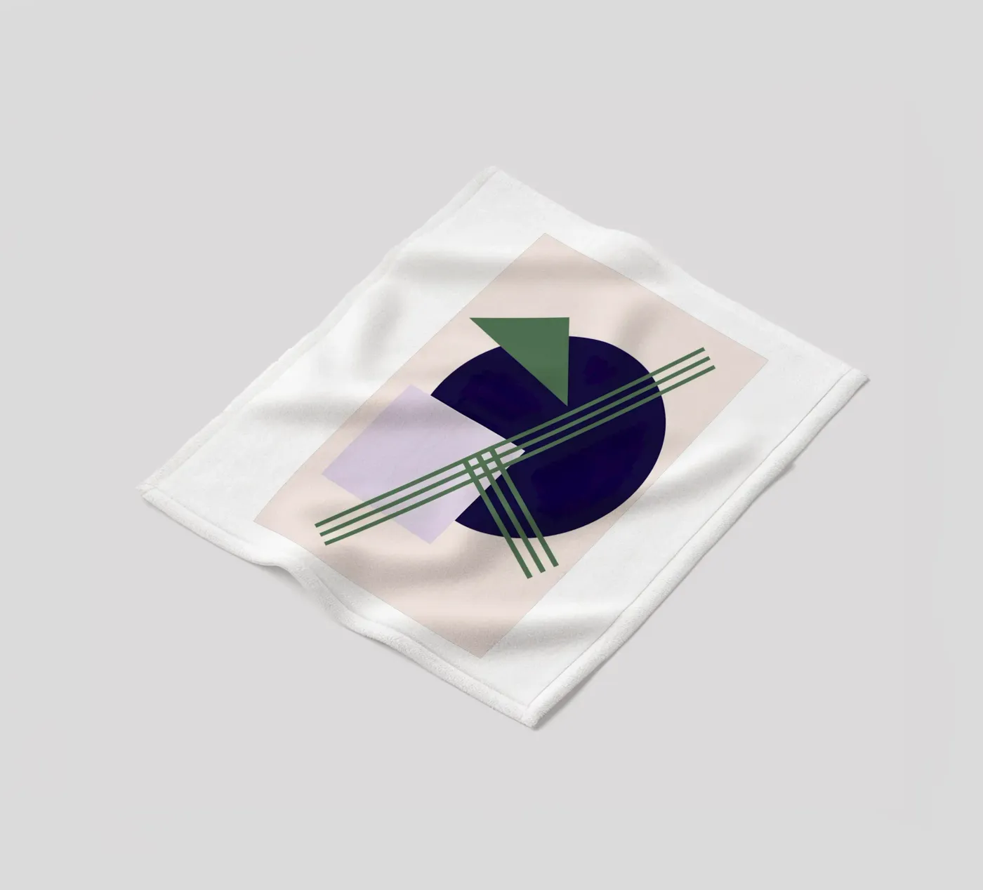 Linear Intersection fleece blanket by Robert
