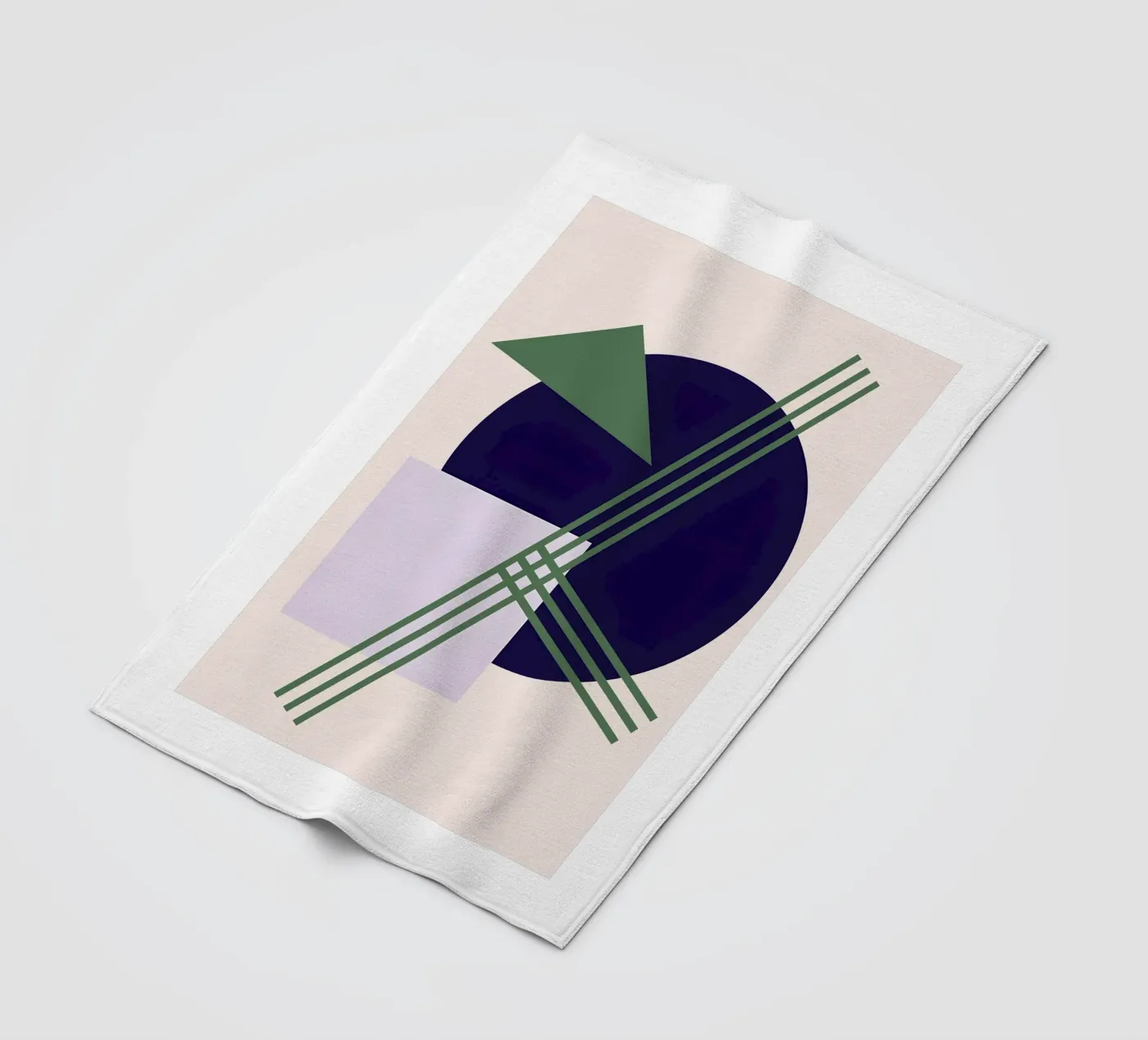 Linear Intersection fleece blanket by Robert