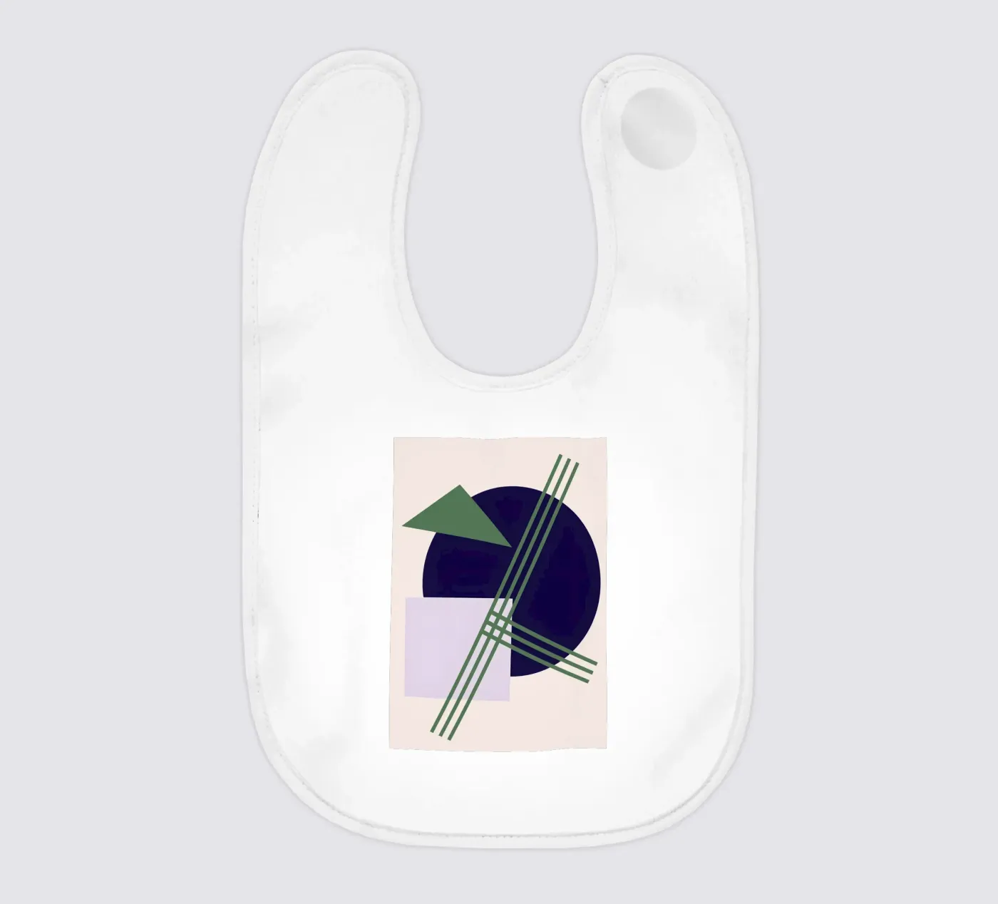 Linear Intersection baby bib by Robert
