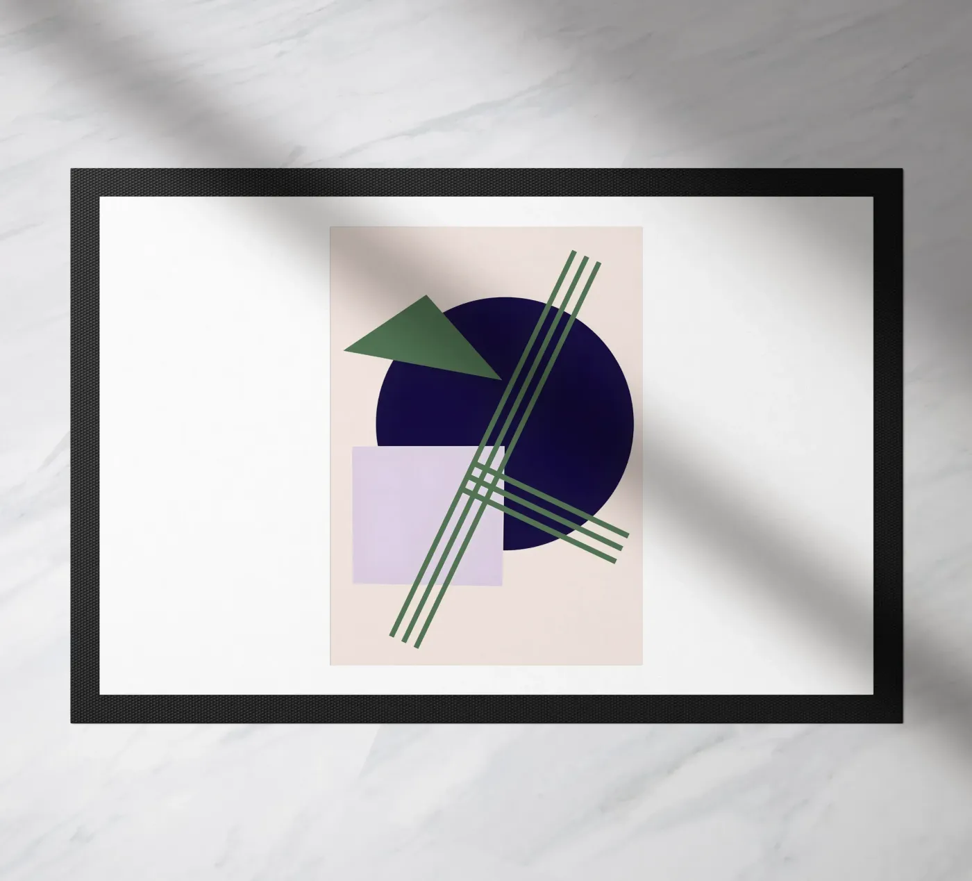 Linear Intersection doormat by Robert