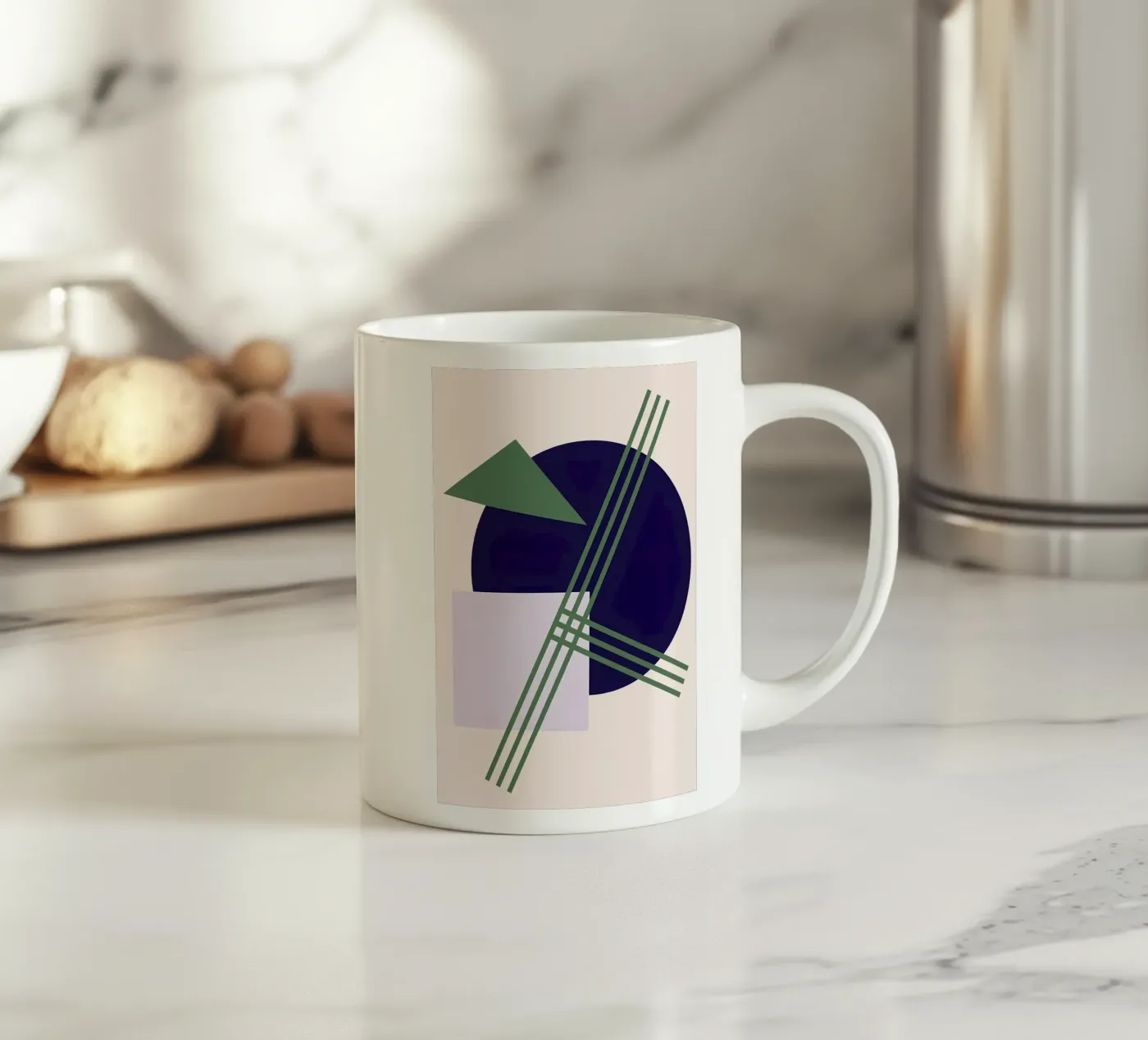 Linear Intersection ceramic mug by Robert