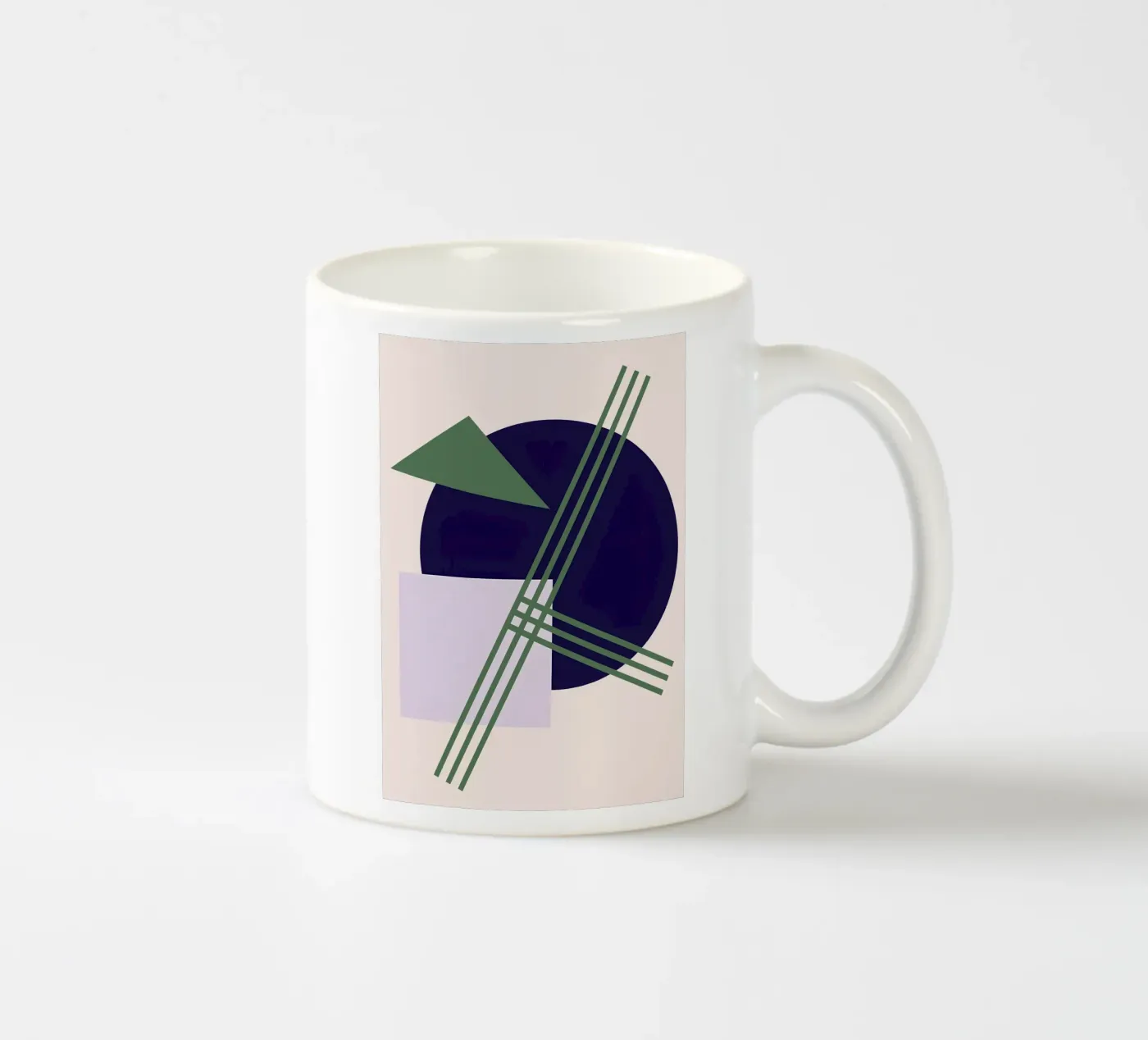 Linear Intersection ceramic mug by Robert