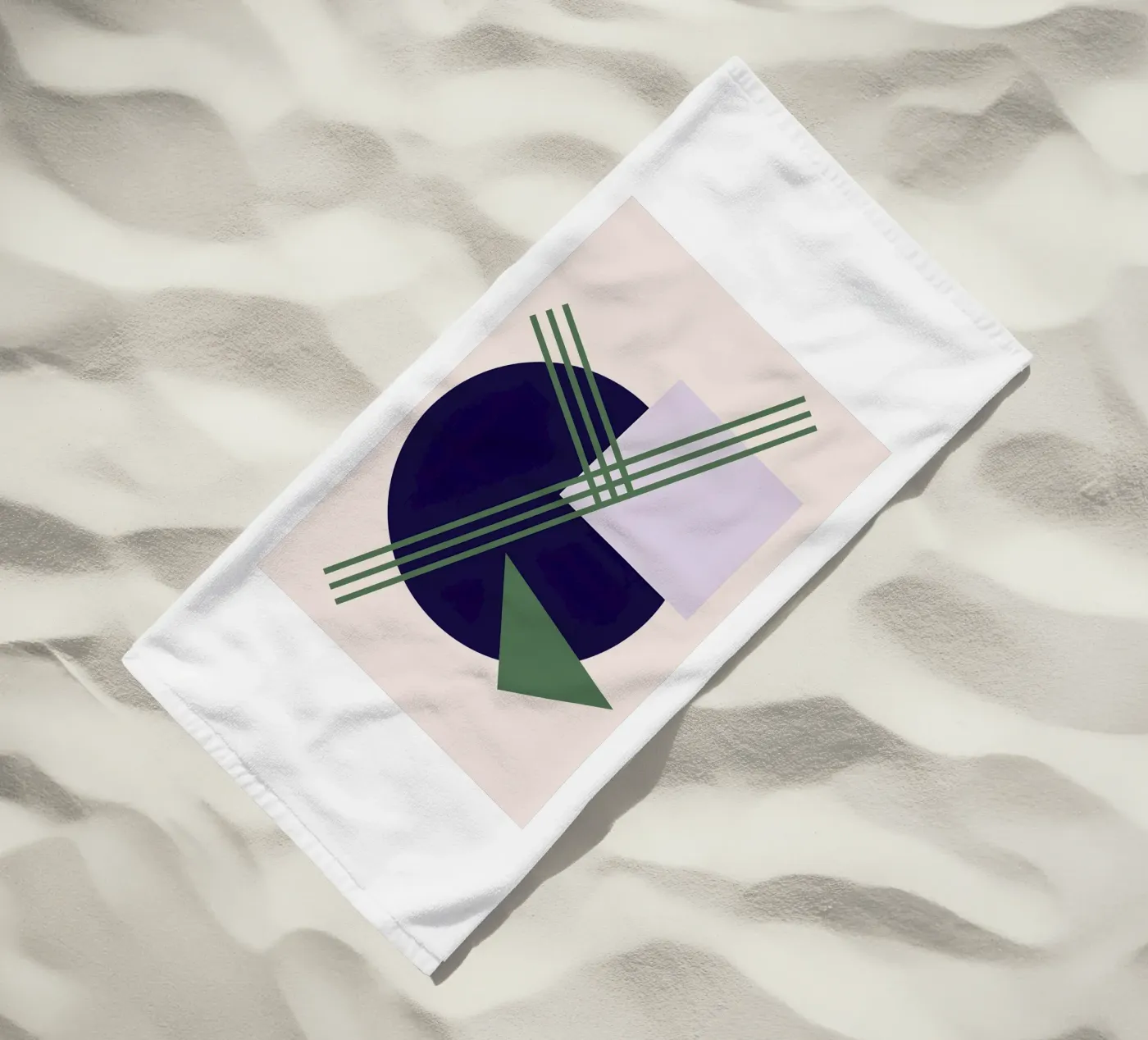 Linear Intersection beach towel by Robert
