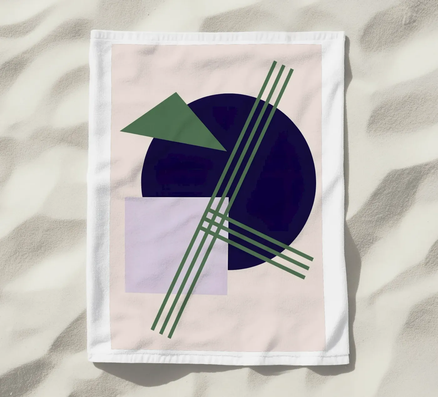 Linear Intersection beach towel by Robert