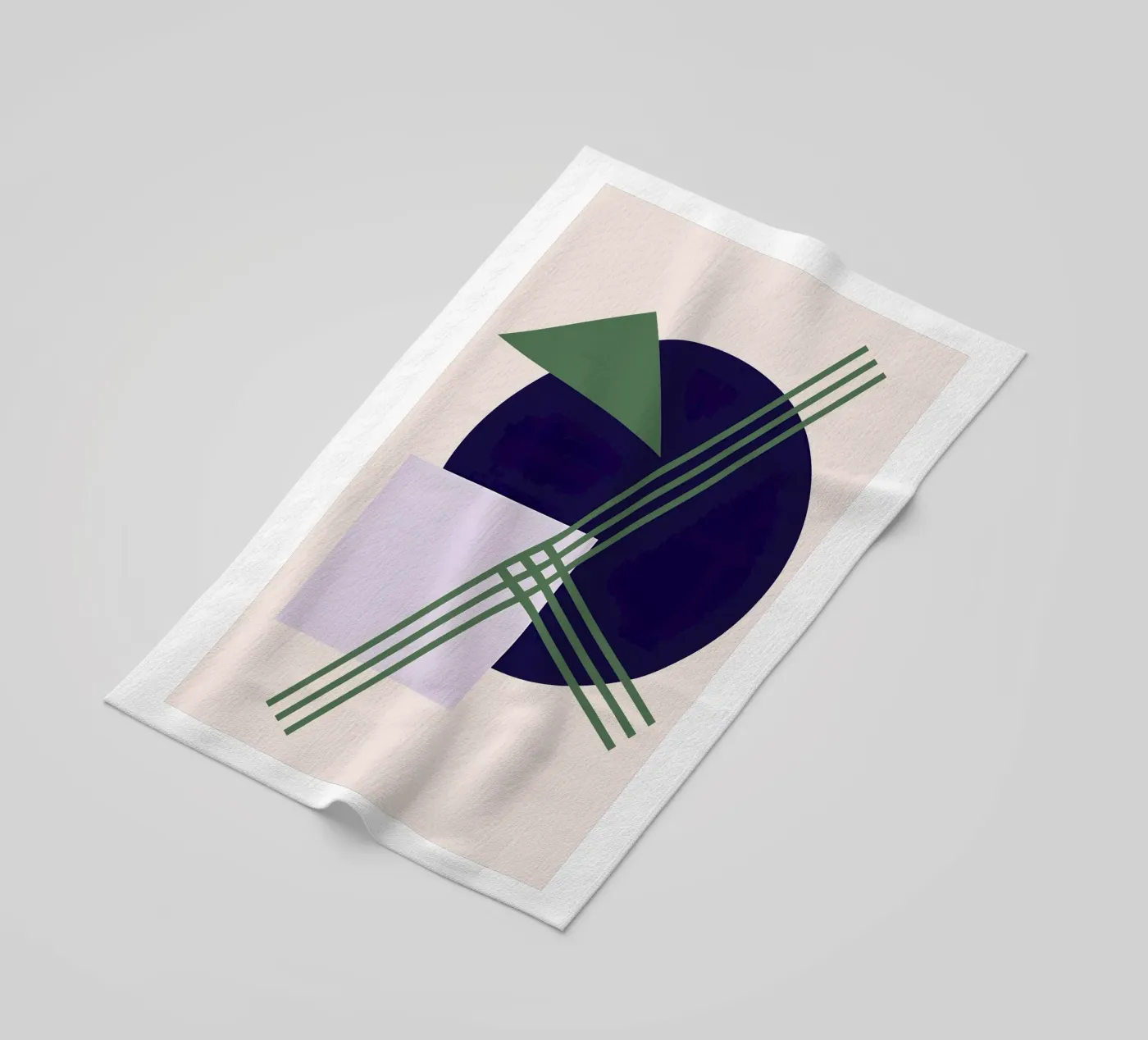 Linear Intersection beach towel by Robert