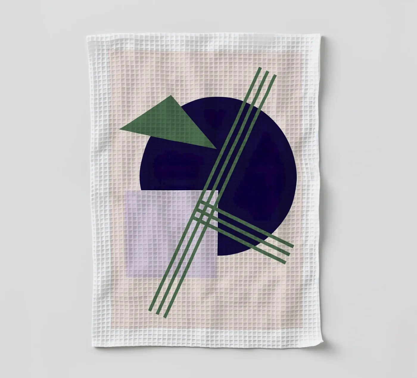 Linear Intersection tea towel by Robert