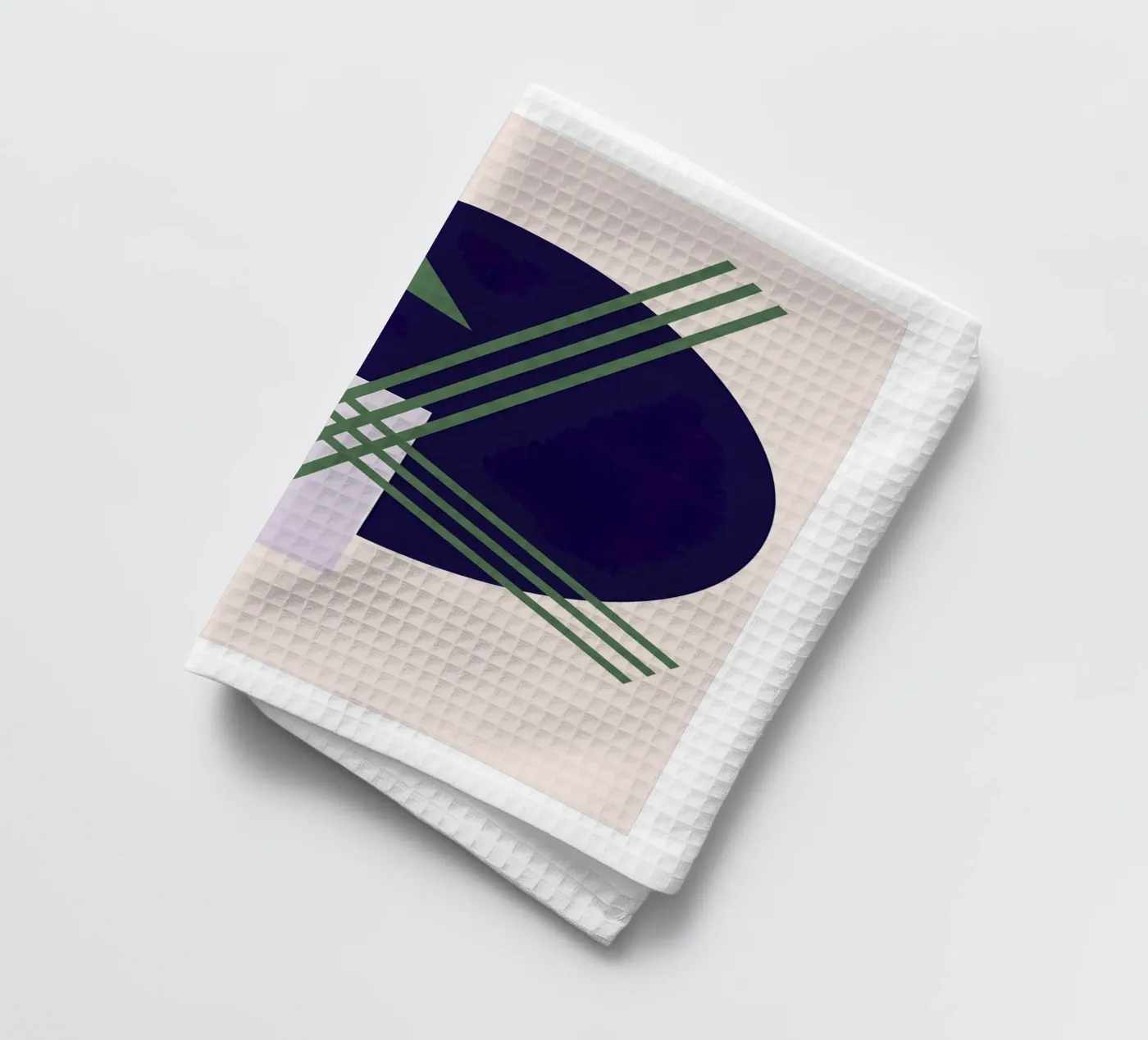 Linear Intersection tea towel by Robert