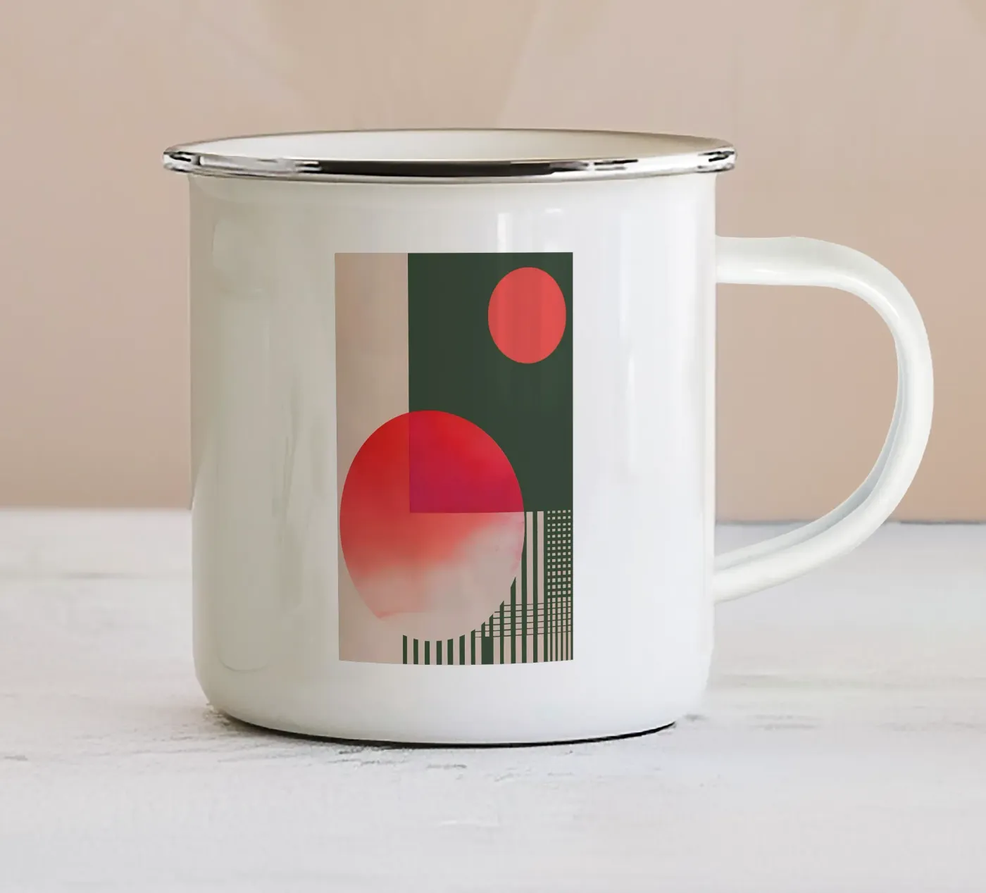 Eclipse Dynamics enamel mug by Robert