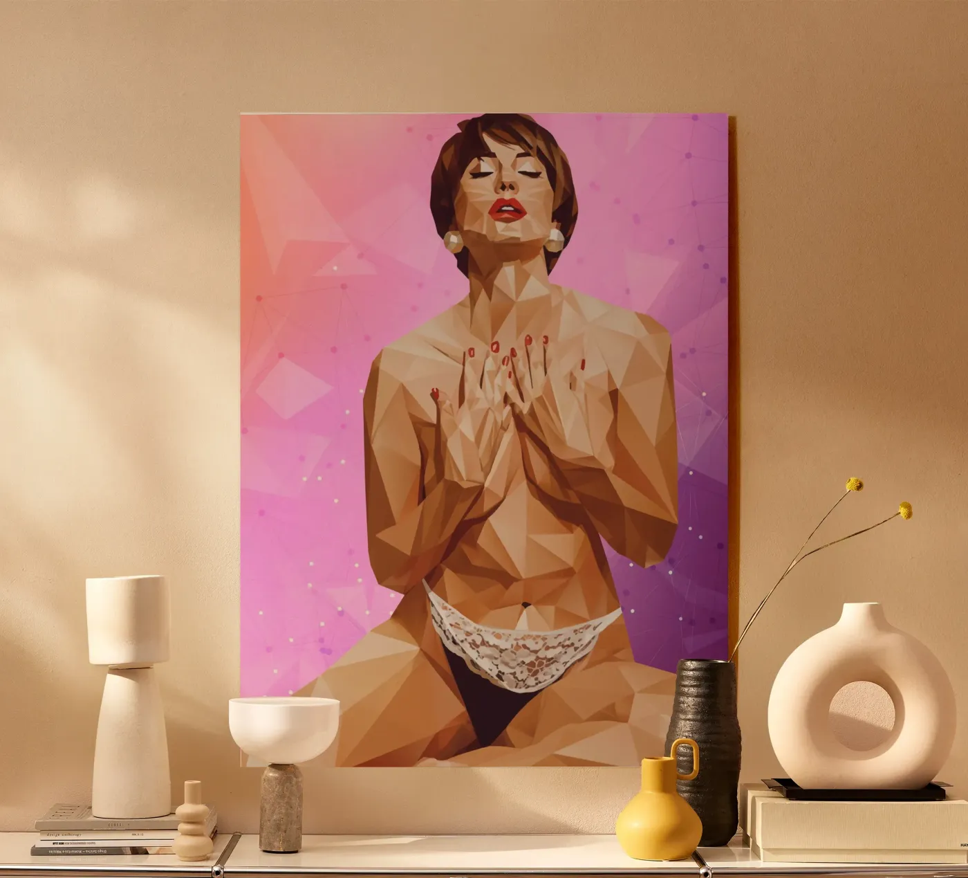 Overgave acryl van Self-expression