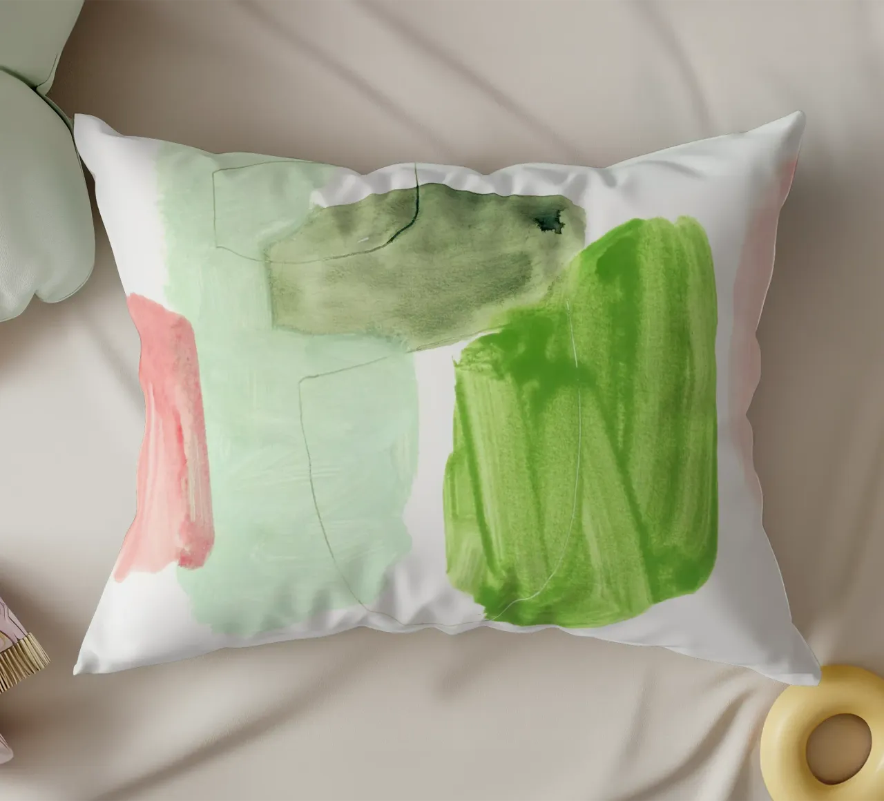 spring vibes cuscino da IRIS LEHNHARDT FINE ART