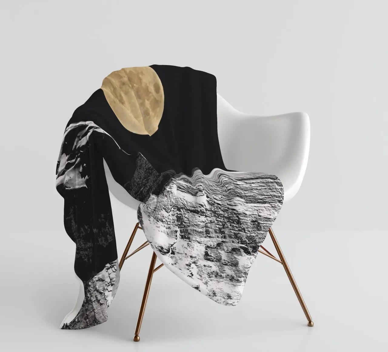 luna d'oro coperta in pile da dada22