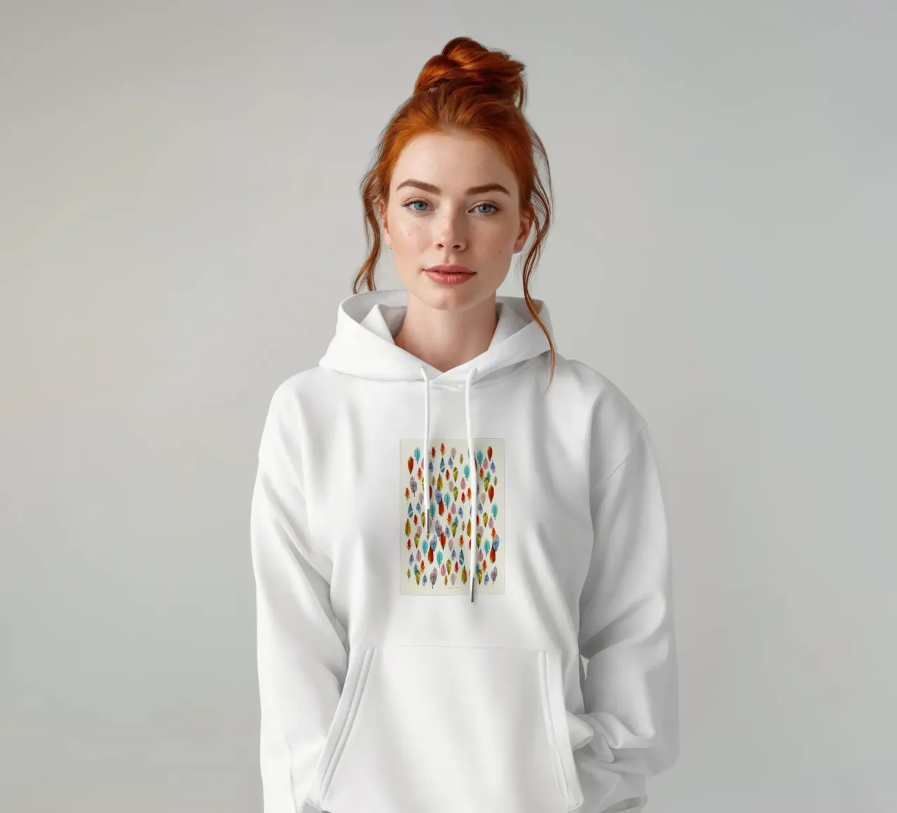 Feathers felpa con cappuccio da The Wall Shop