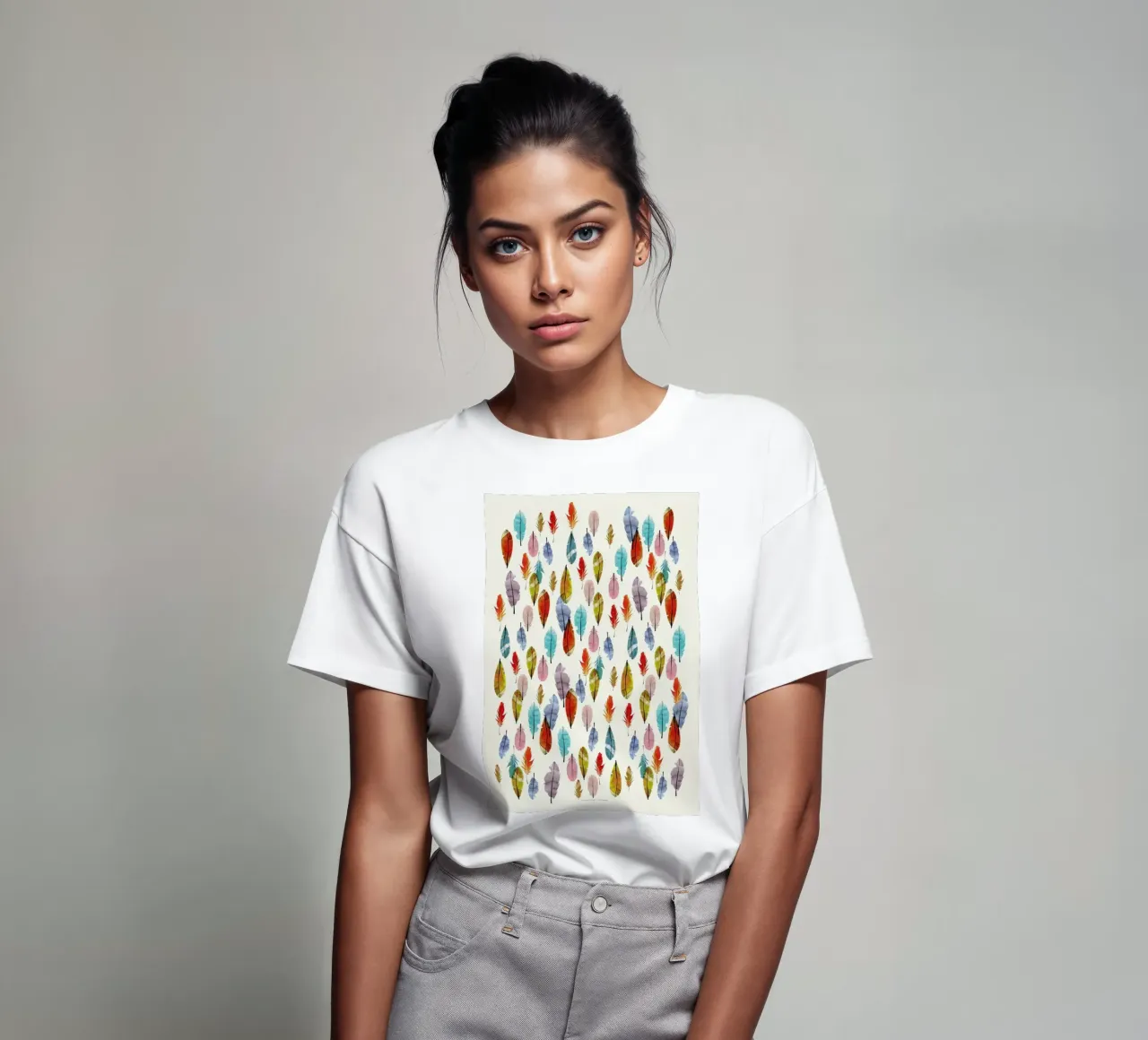 Feathers t-shirt da The Wall Shop