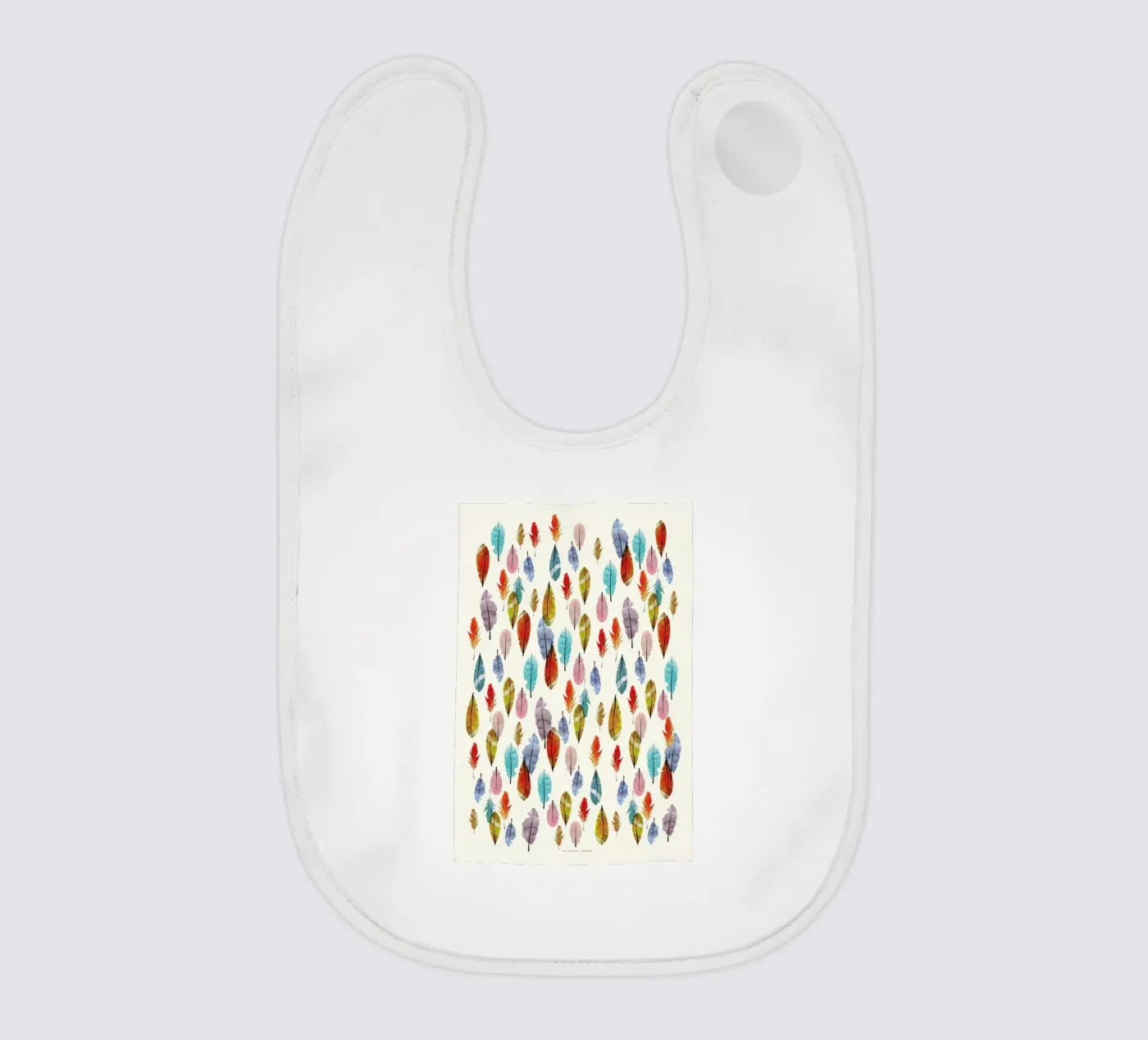 Feathers baby slabbetje van The Wall Shop