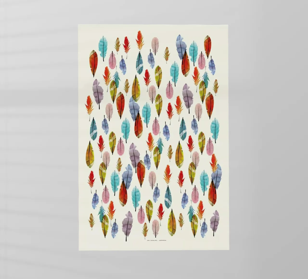 Feathers pellicola backlit da The Wall Shop