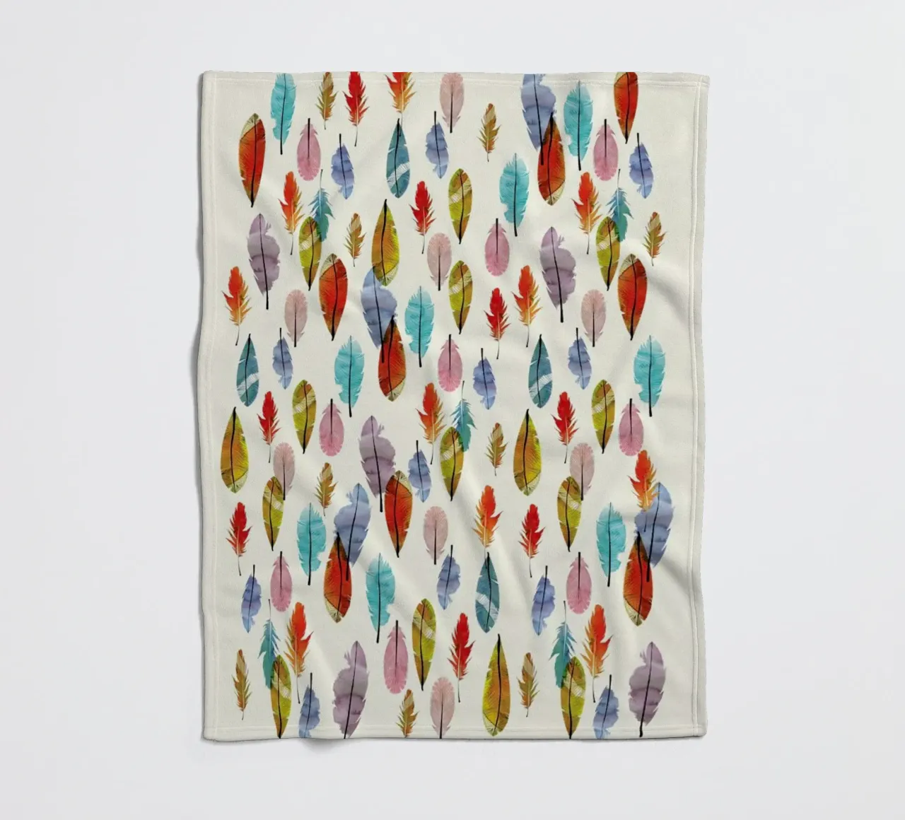Feathers coperta in pile da The Wall Shop