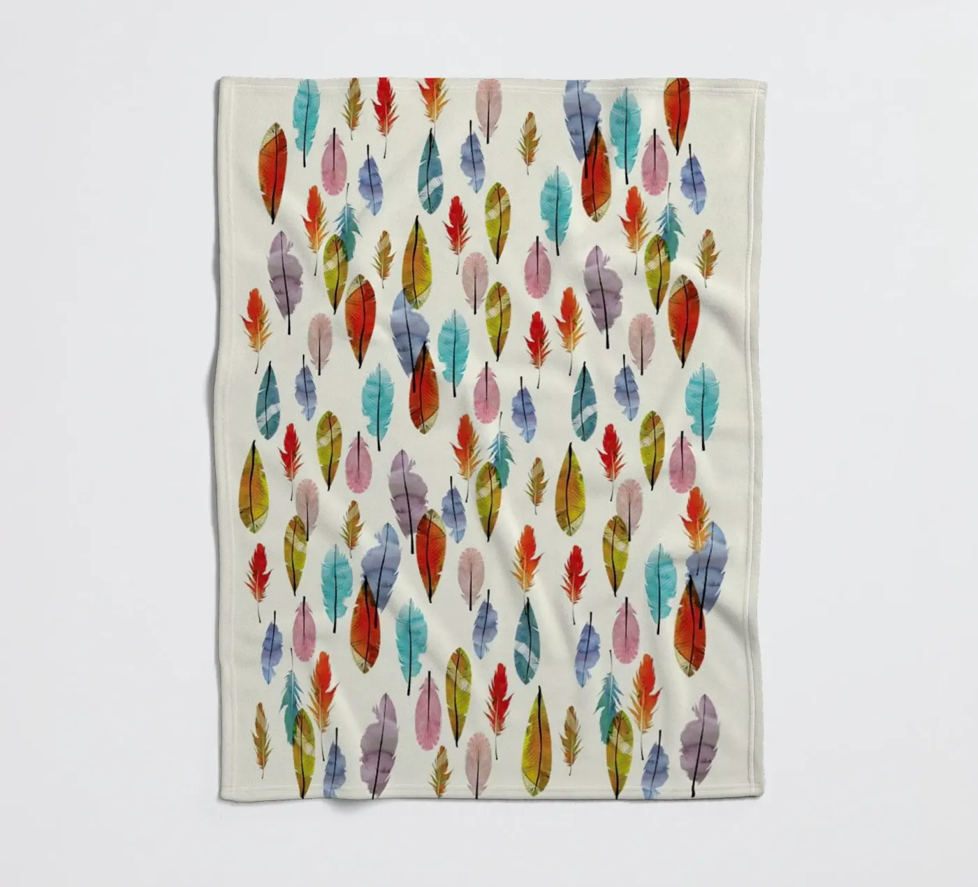 Feathers Fleecedecke von The Wall Shop
