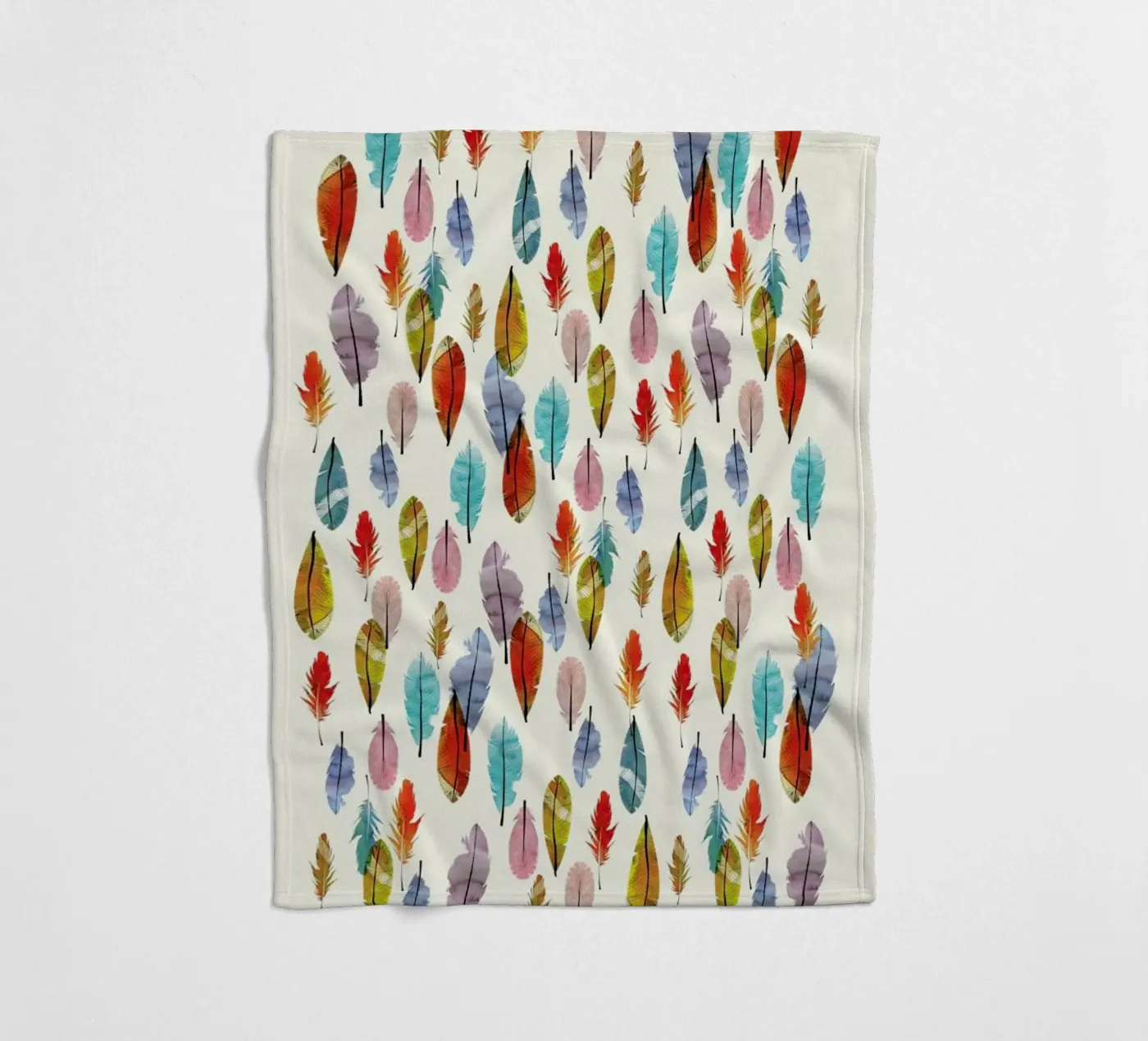 Feathers Fleecedecke von The Wall Shop