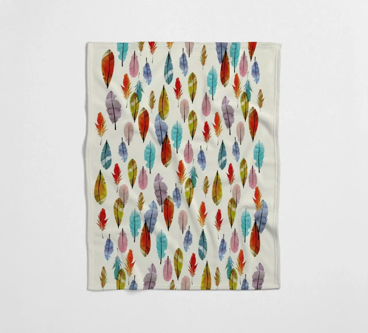 Feathers fleecedeken van The Wall Shop