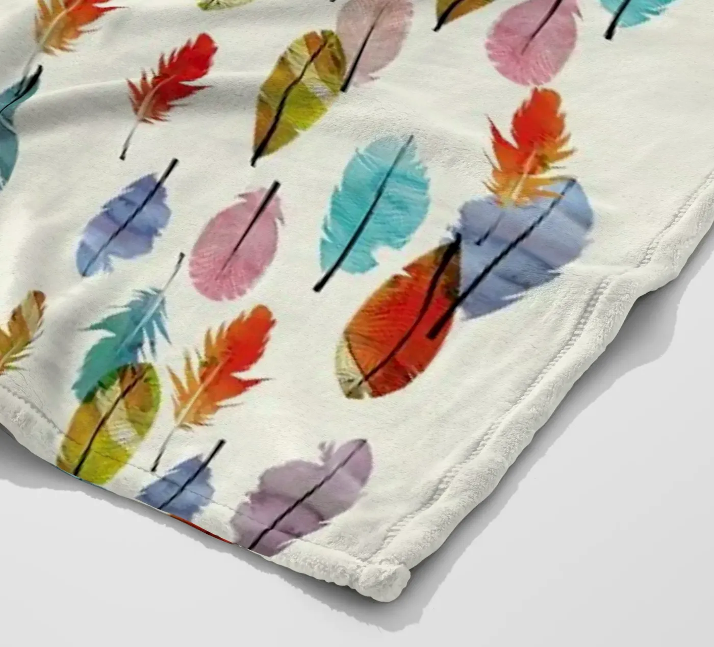 Feathers Fleecedecke von The Wall Shop