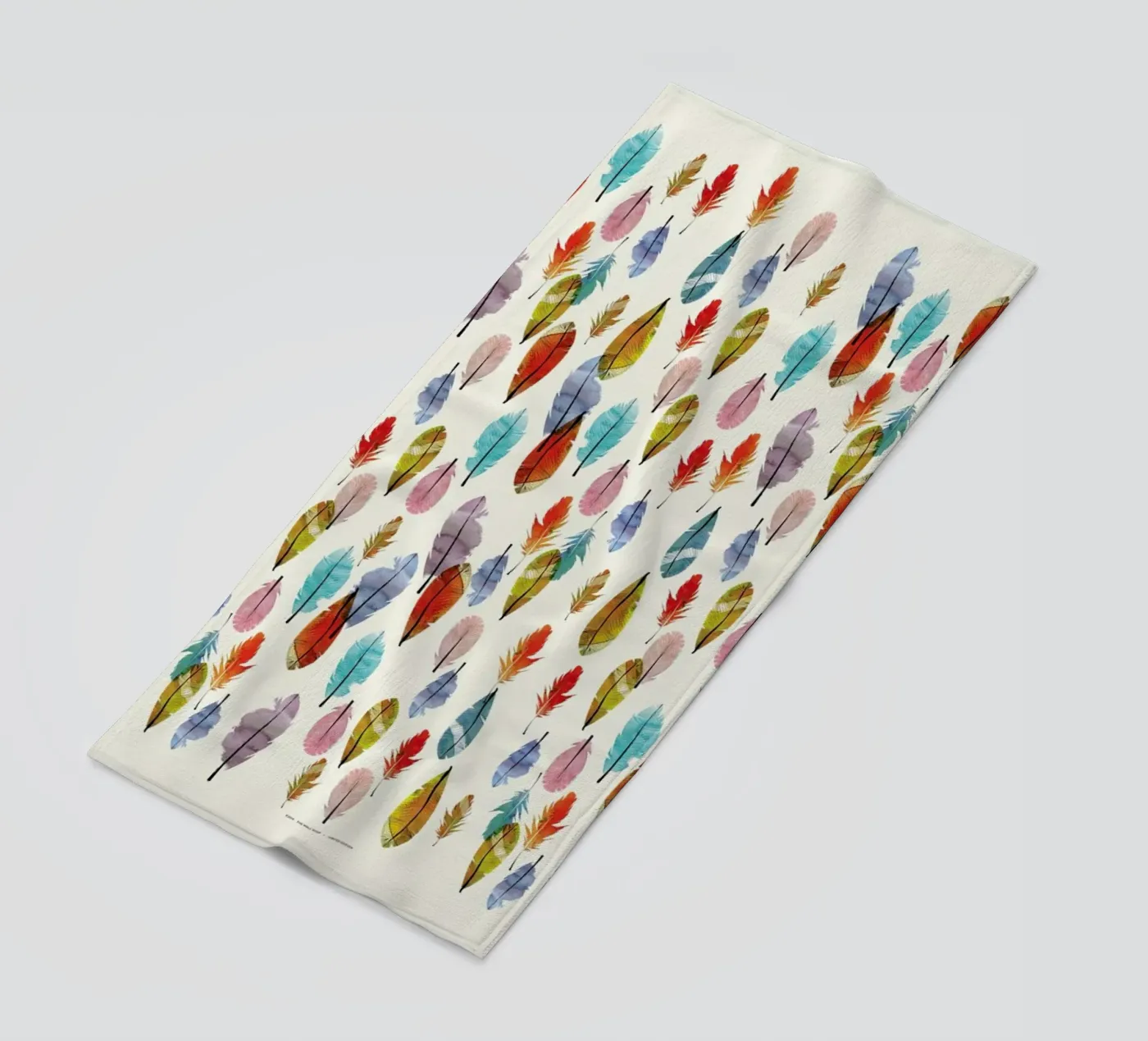 Feathers strandhanddoek van The Wall Shop