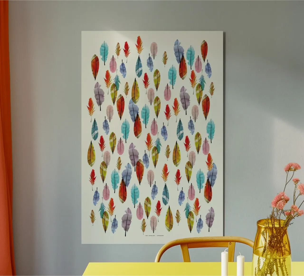 Feathers alluminio dibond da The Wall Shop