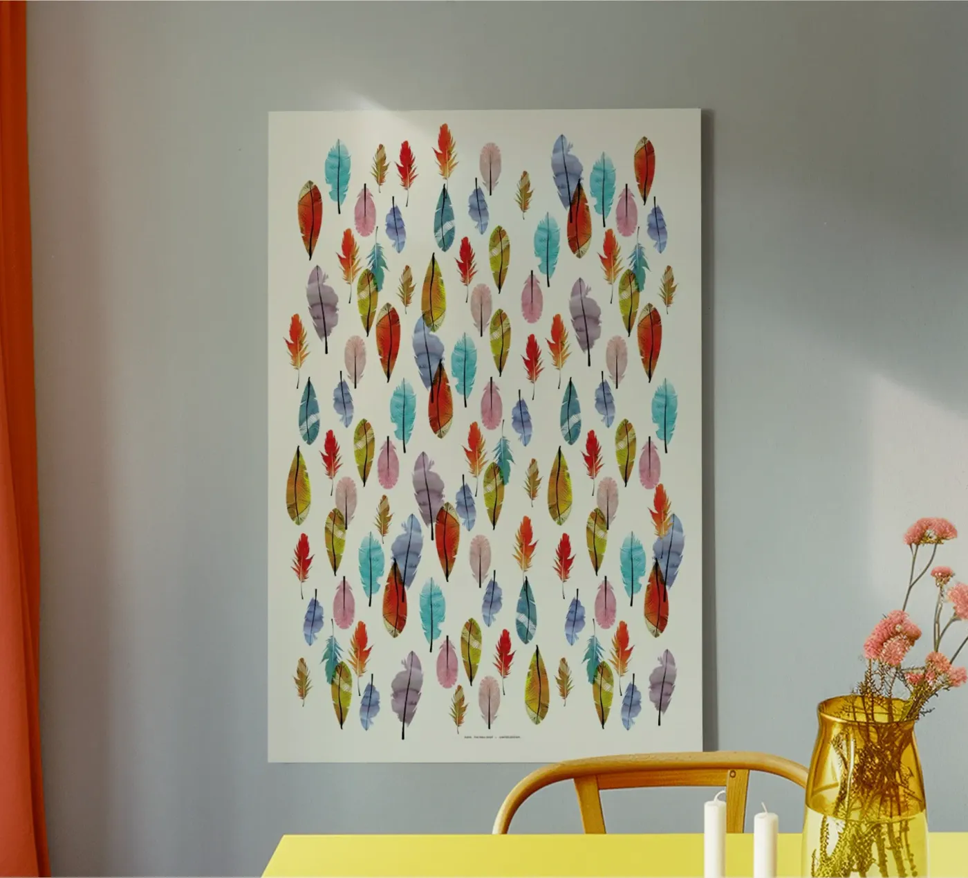 Feathers Leinwand von The Wall Shop
