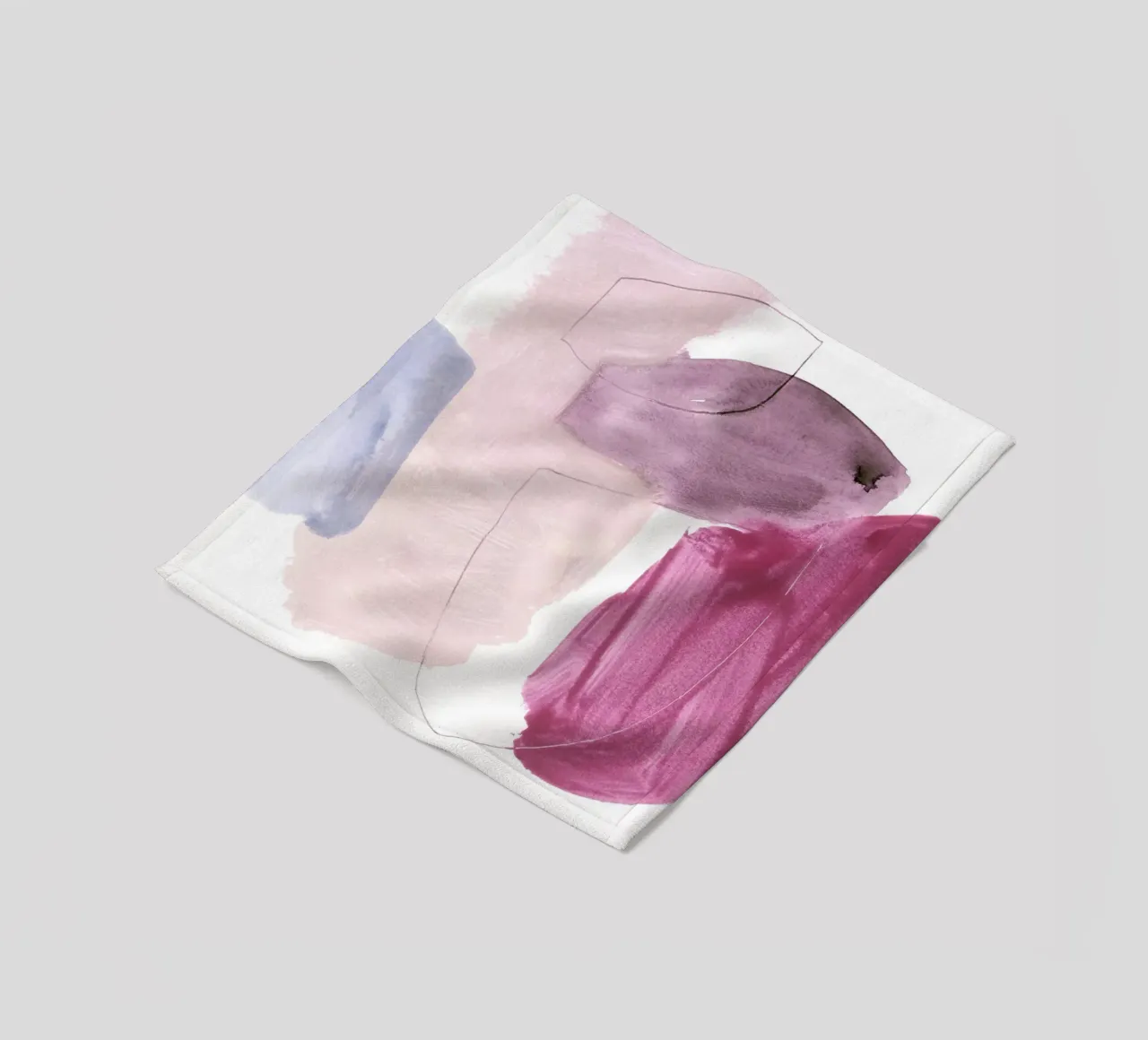 abstract color & shape coperta in pile da IRIS LEHNHARDT FINE ART