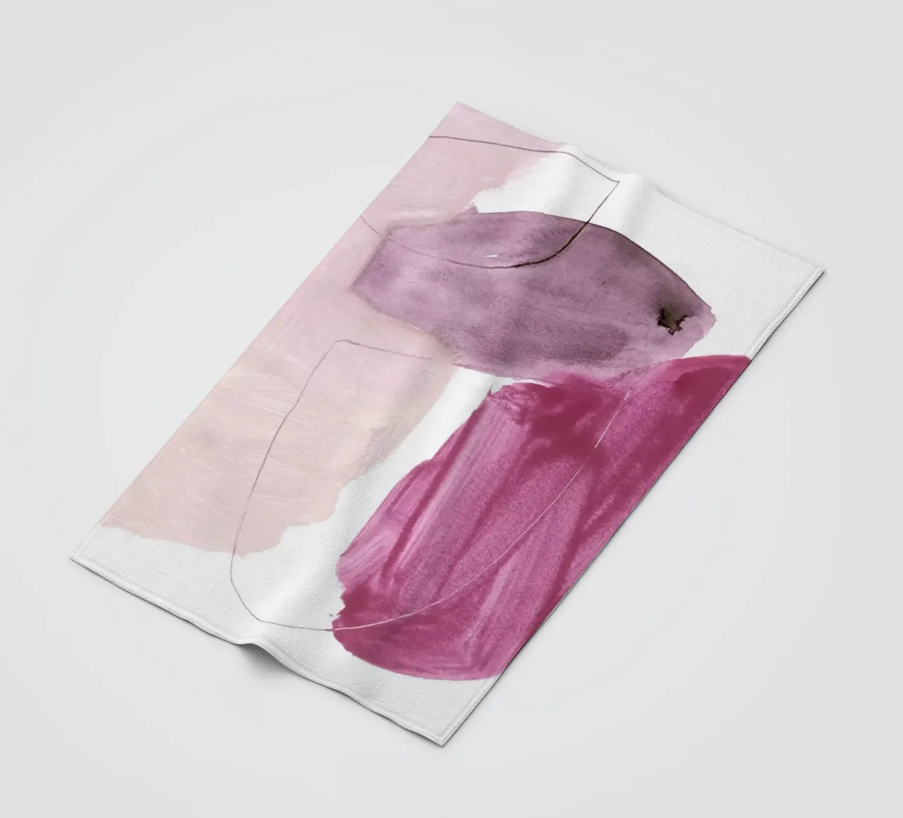 abstract color & shape coperta in pile da IRIS LEHNHARDT FINE ART