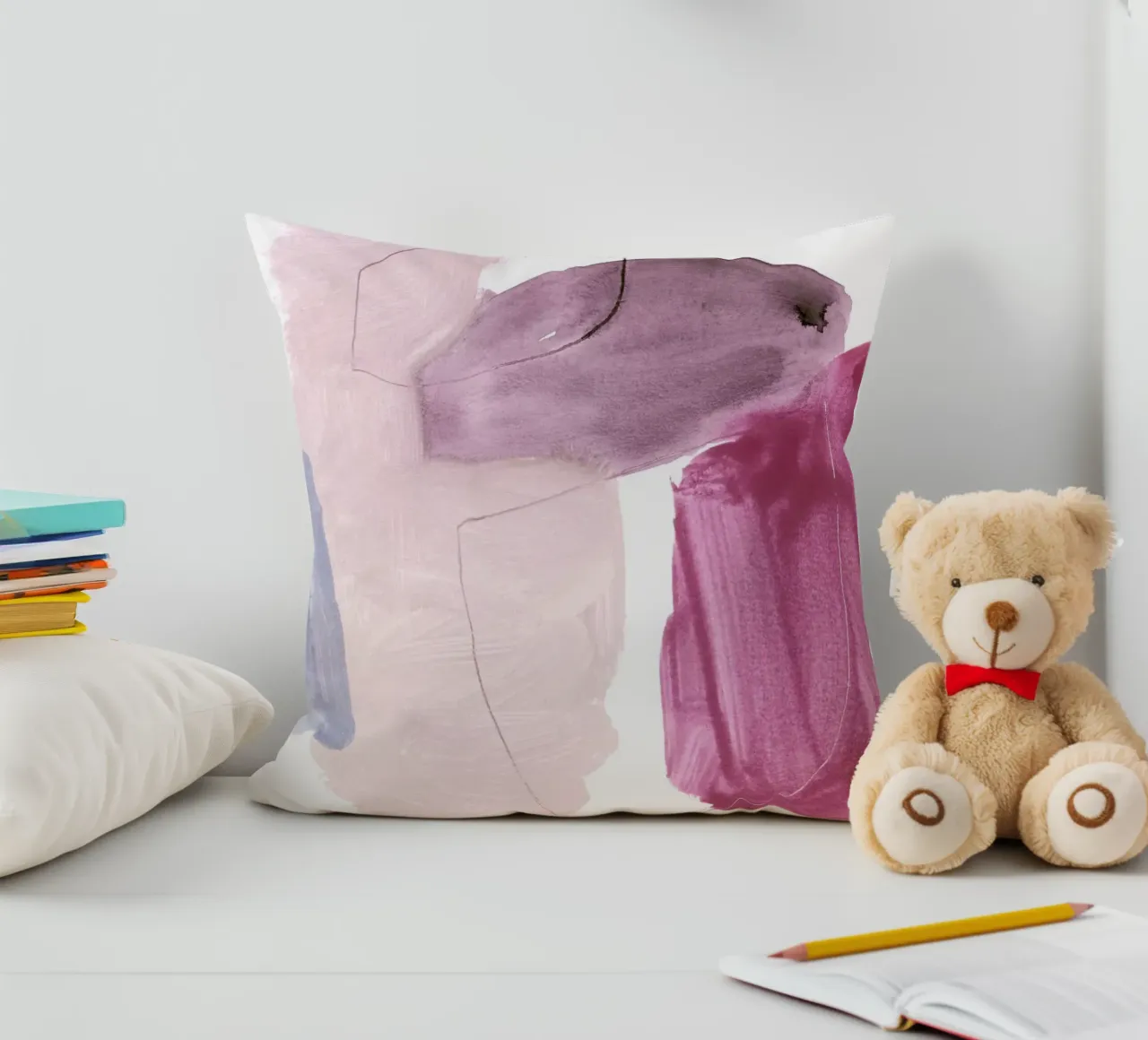 abstract color & shape coussin de IRIS LEHNHARDT FINE ART