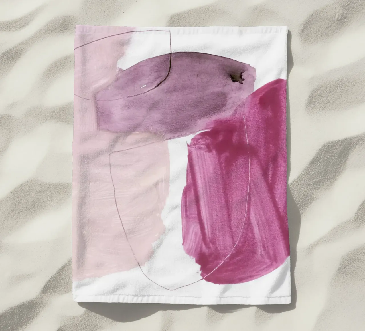 abstract color & shape serviette de plage de IRIS LEHNHARDT FINE ART