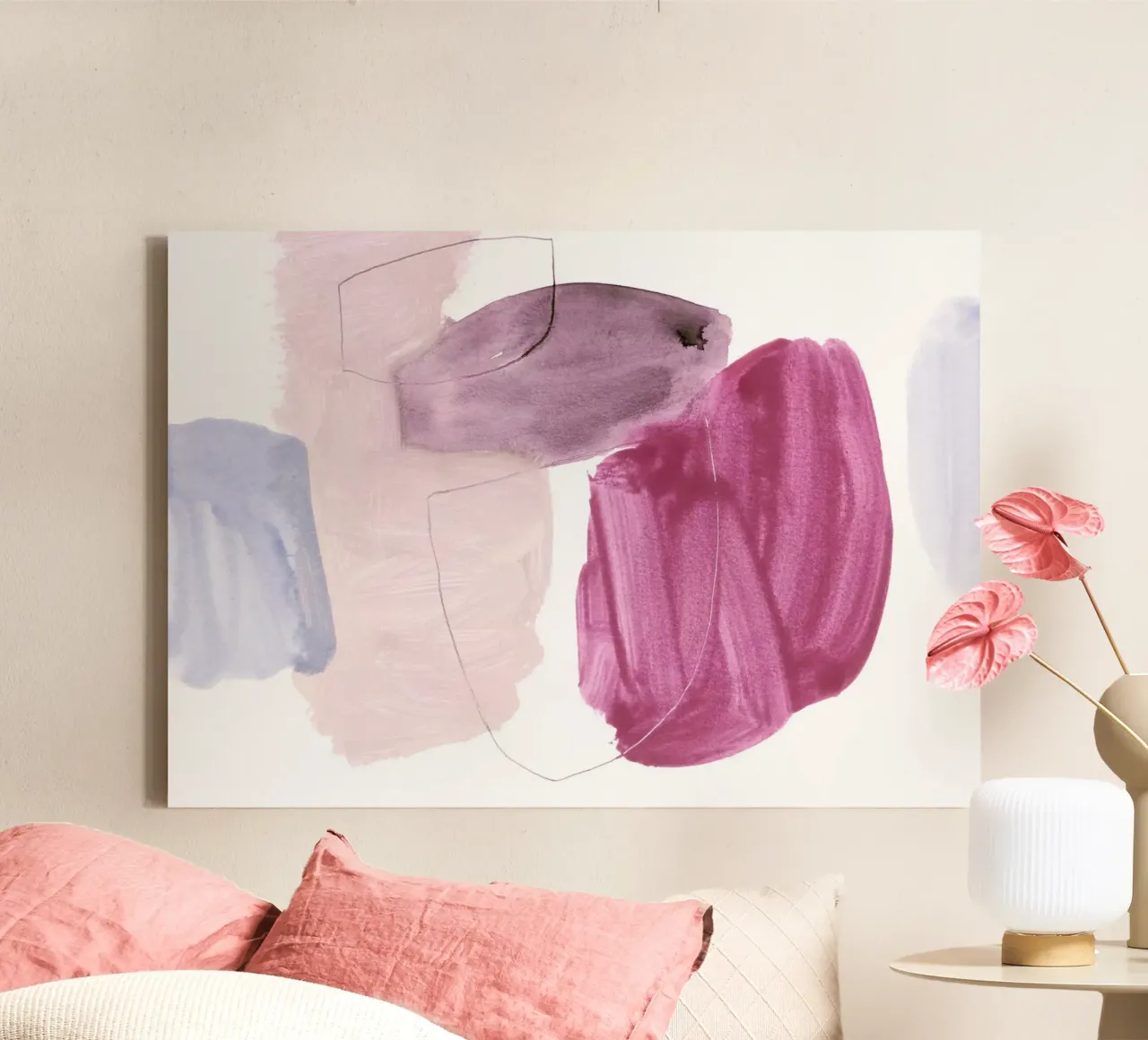 abstract color & shape canvas by IRIS LEHNHARDT FINE ART
