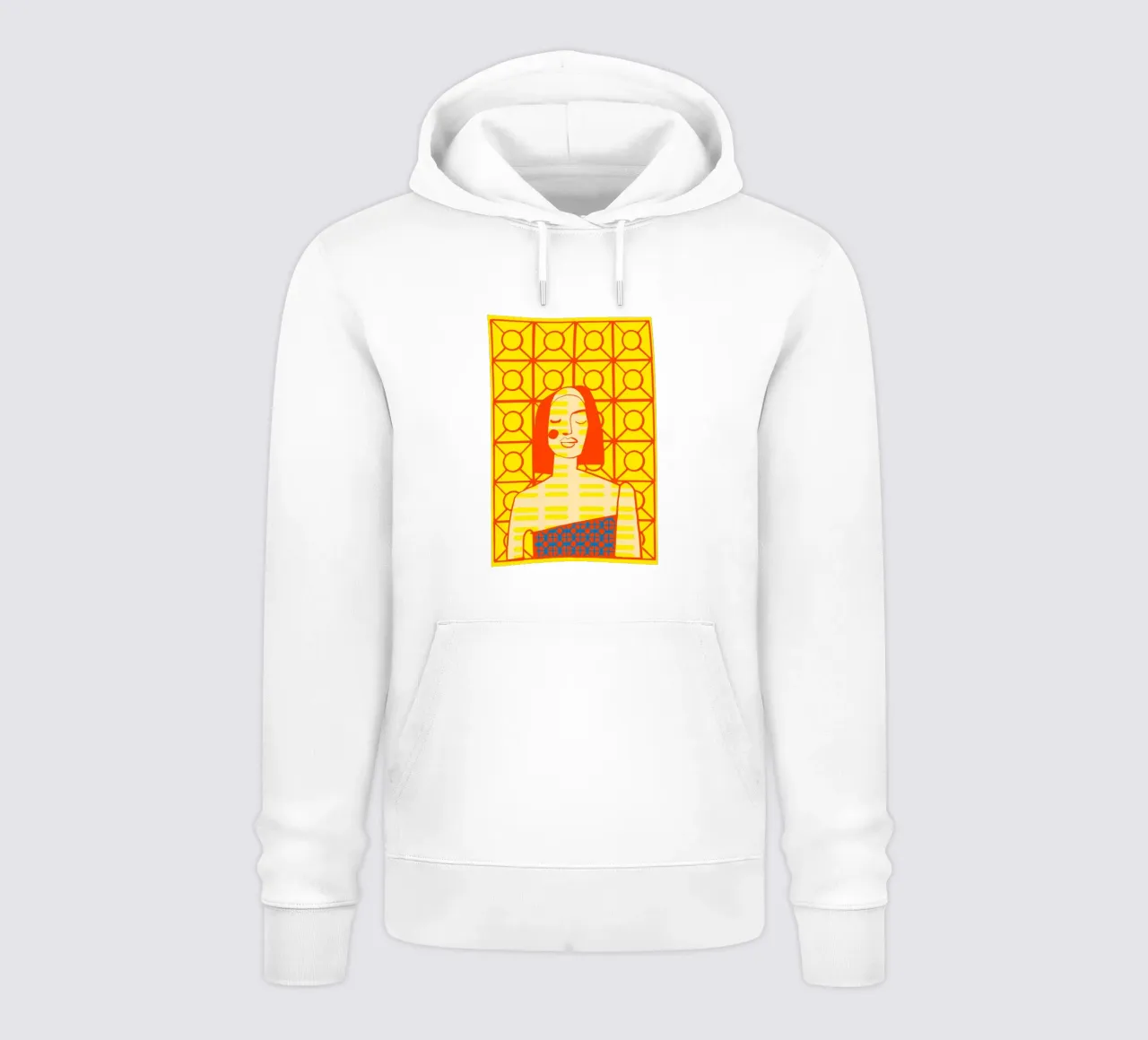 Giallo mango felpa con cappuccio da Portraits