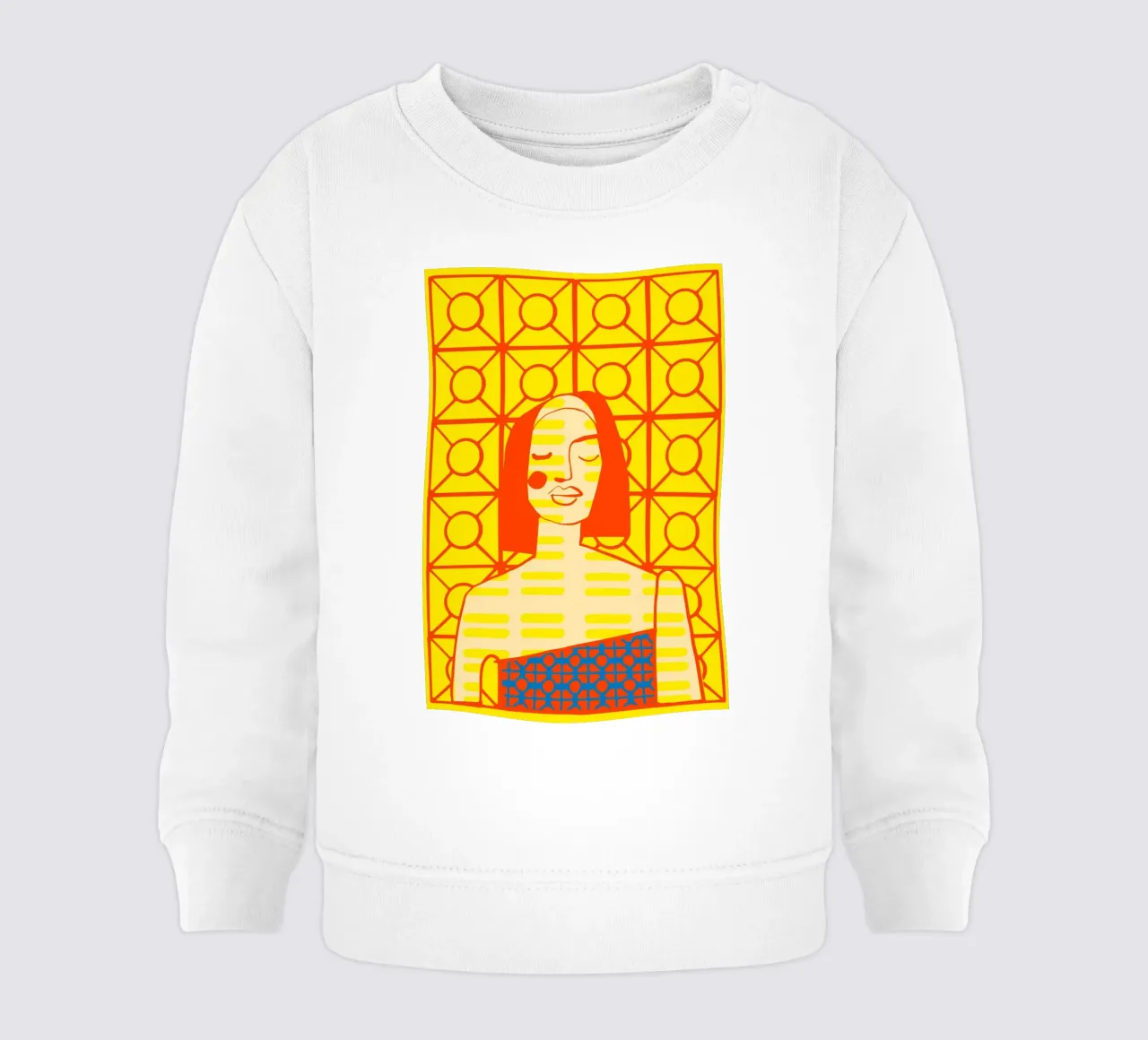 Giallo mango felpa neonato da Portraits