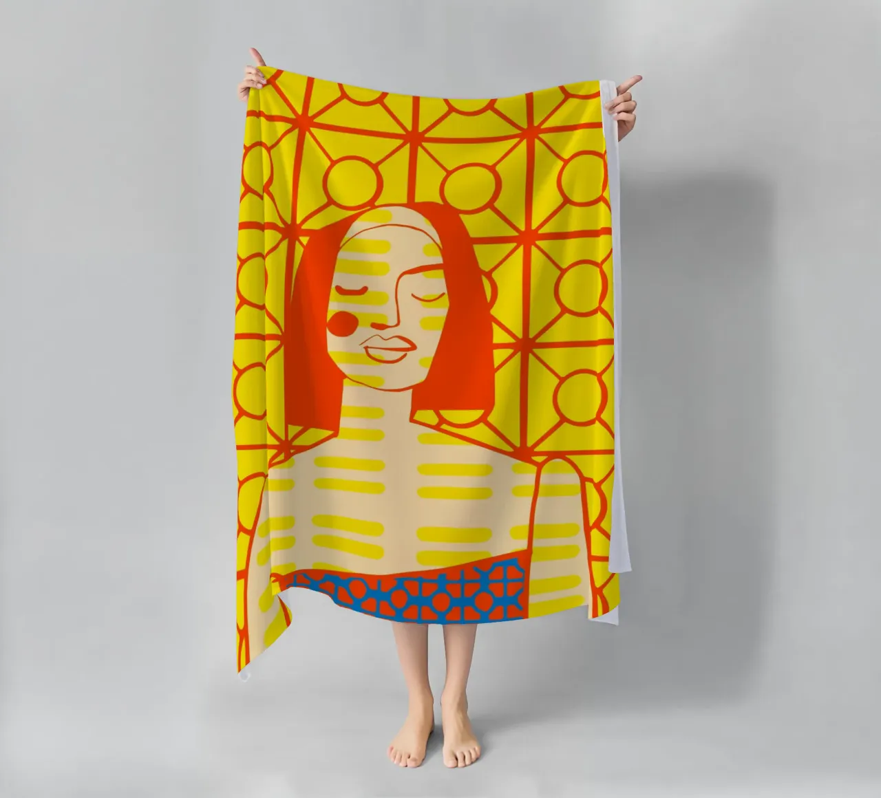 Giallo mango telo mare da Portraits