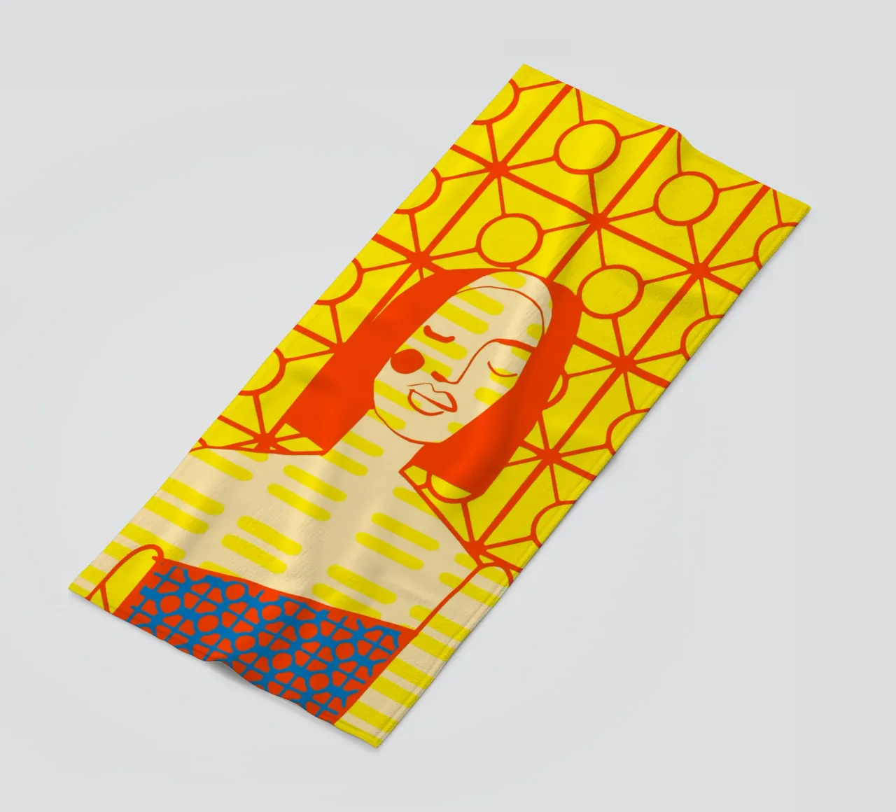 Giallo mango telo mare da Portraits