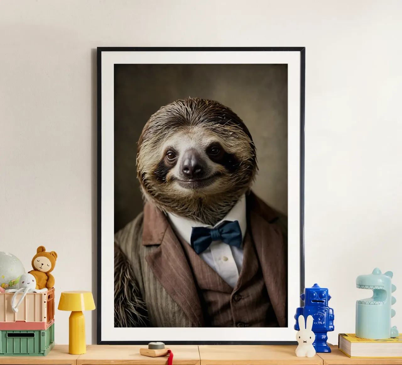 Il bradipo Dapper - Eleganza lenta e costante carta hahnemühle da Beasts of Nobility