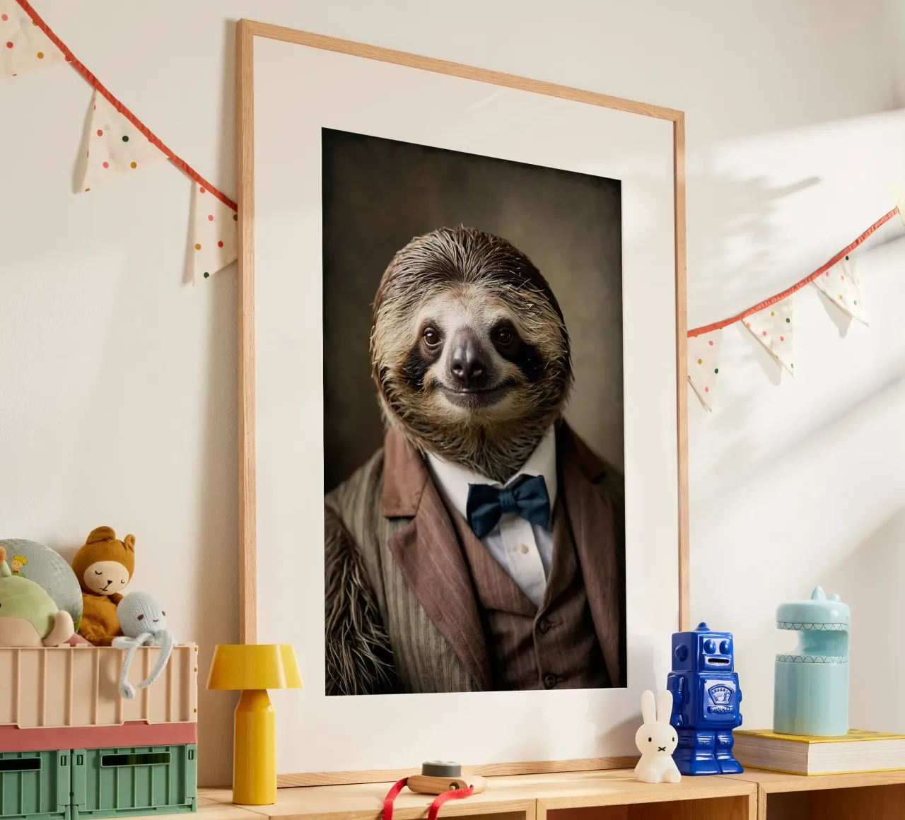 Il bradipo Dapper - Eleganza lenta e costante carta hahnemühle da Beasts of Nobility