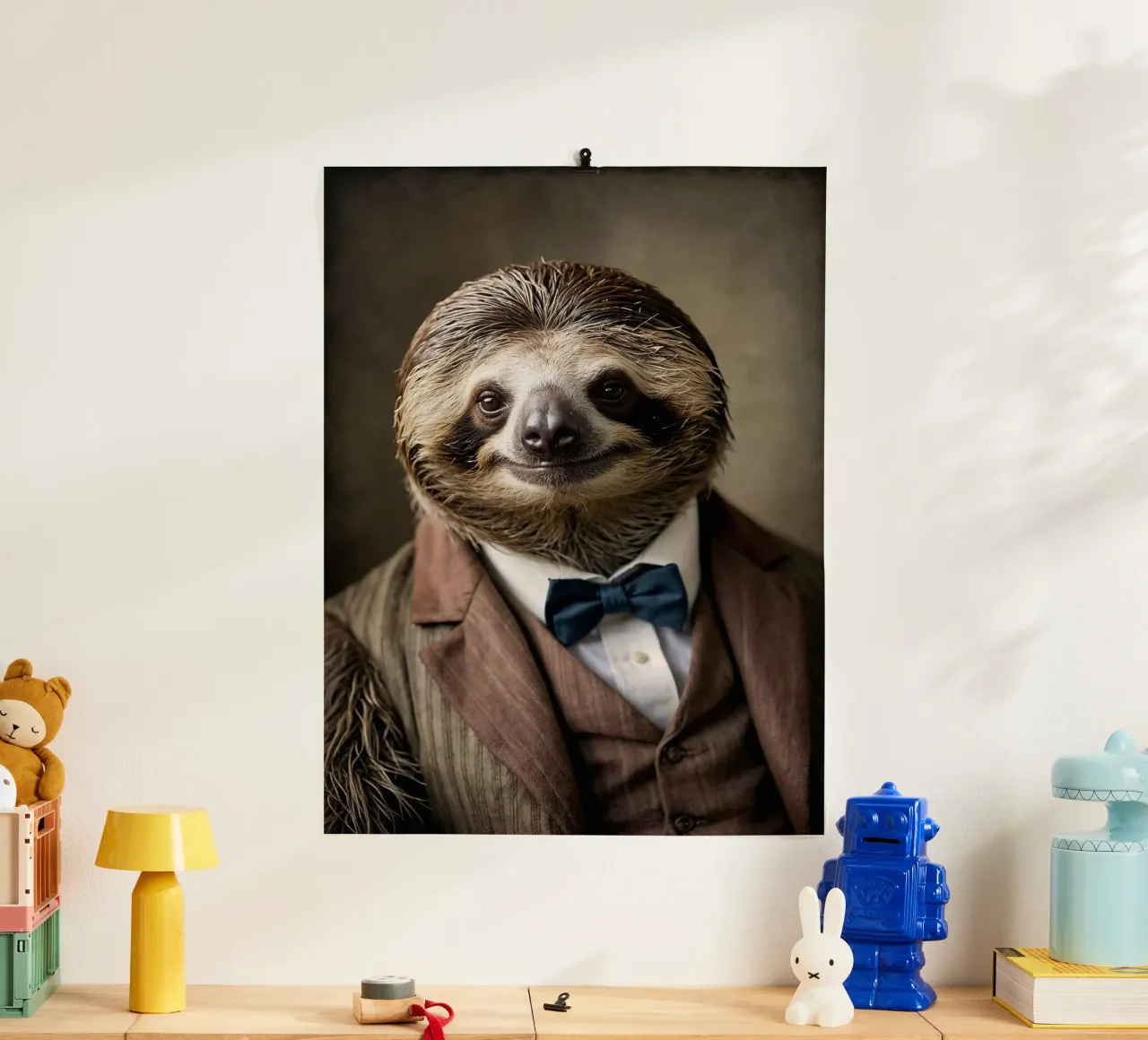 Il bradipo Dapper - Eleganza lenta e costante carta hahnemühle da Beasts of Nobility