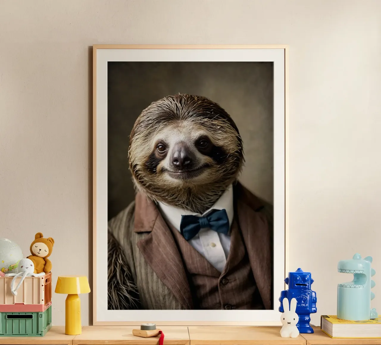 Il bradipo Dapper - Eleganza lenta e costante carta hahnemühle da Beasts of Nobility