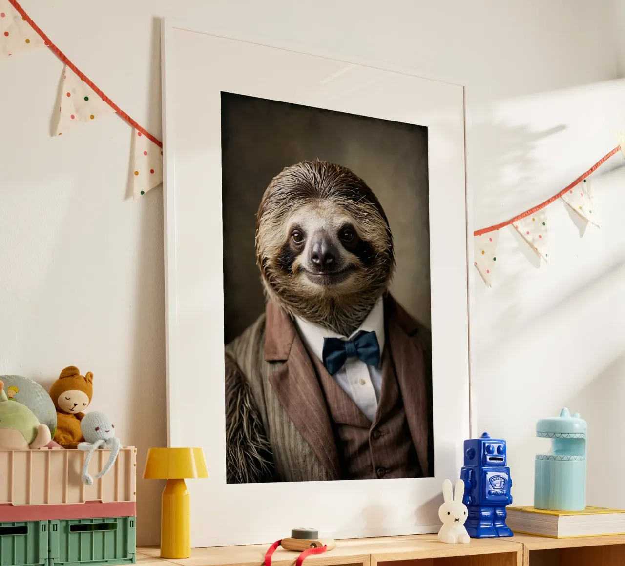 Il bradipo Dapper - Eleganza lenta e costante carta hahnemühle da Beasts of Nobility