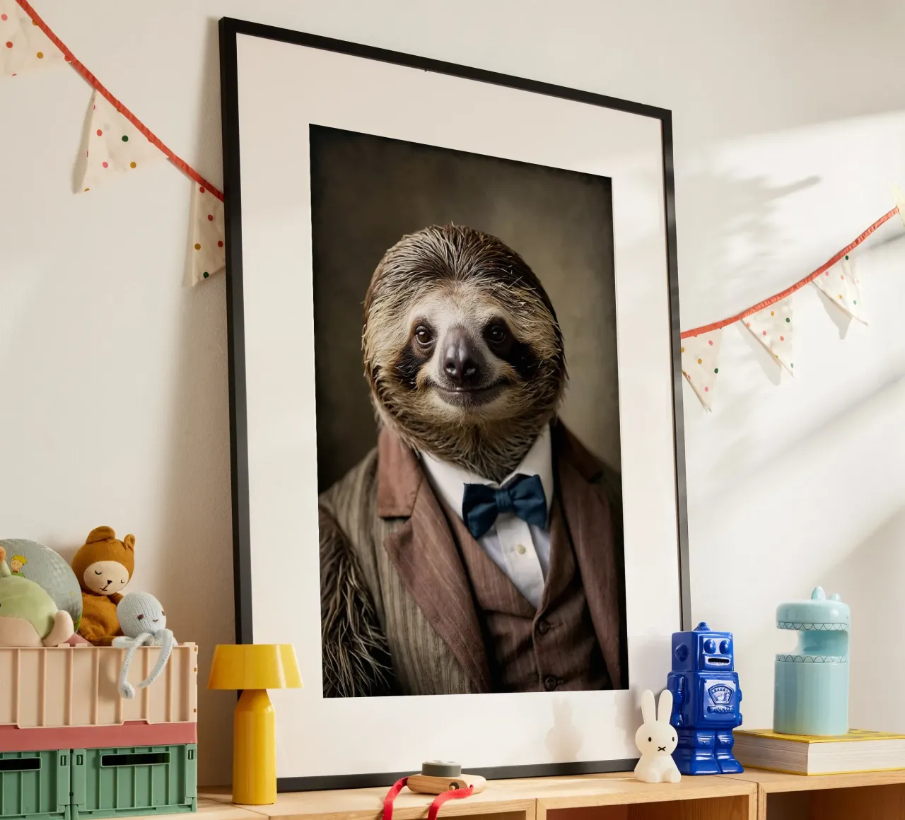 The Dapper Sloth – Slow and Steady Elegance hahnemühle by Beasts of Nobility