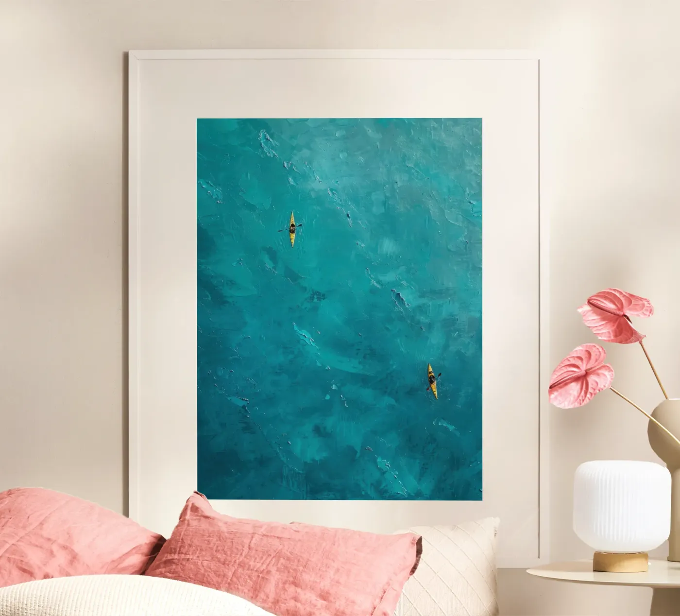 Turquoise Drift poster da Tinyverse Studio