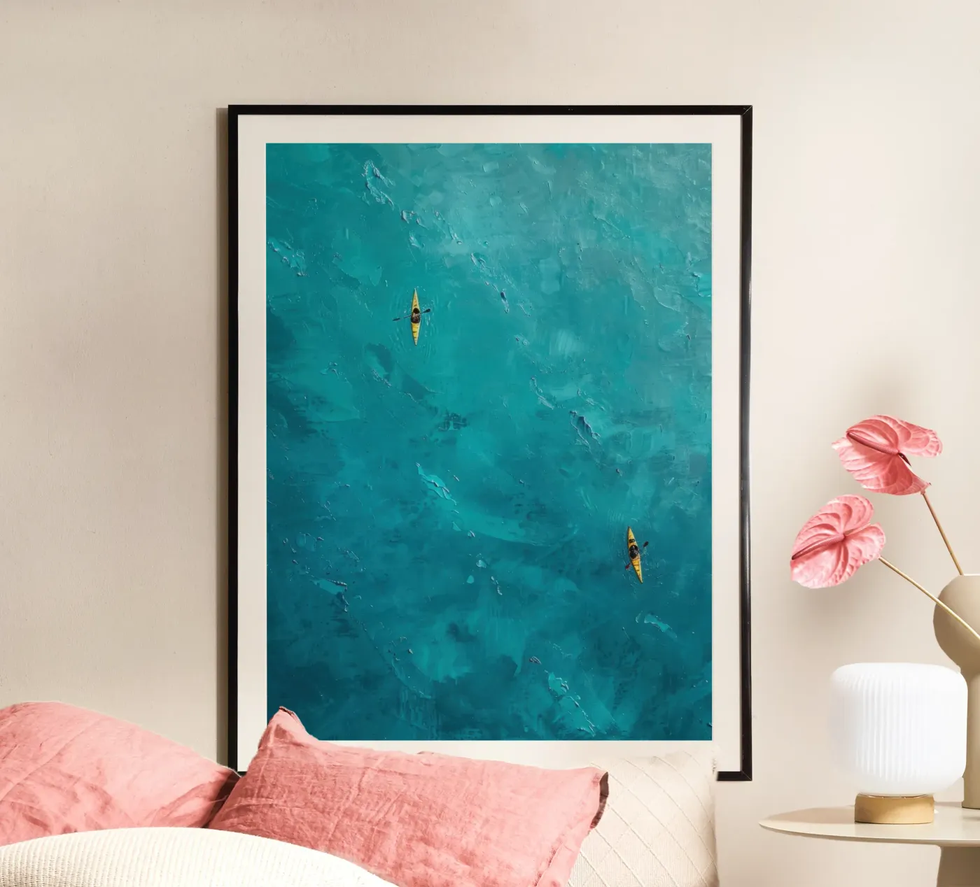 Turquoise Drift poster da Tinyverse Studio