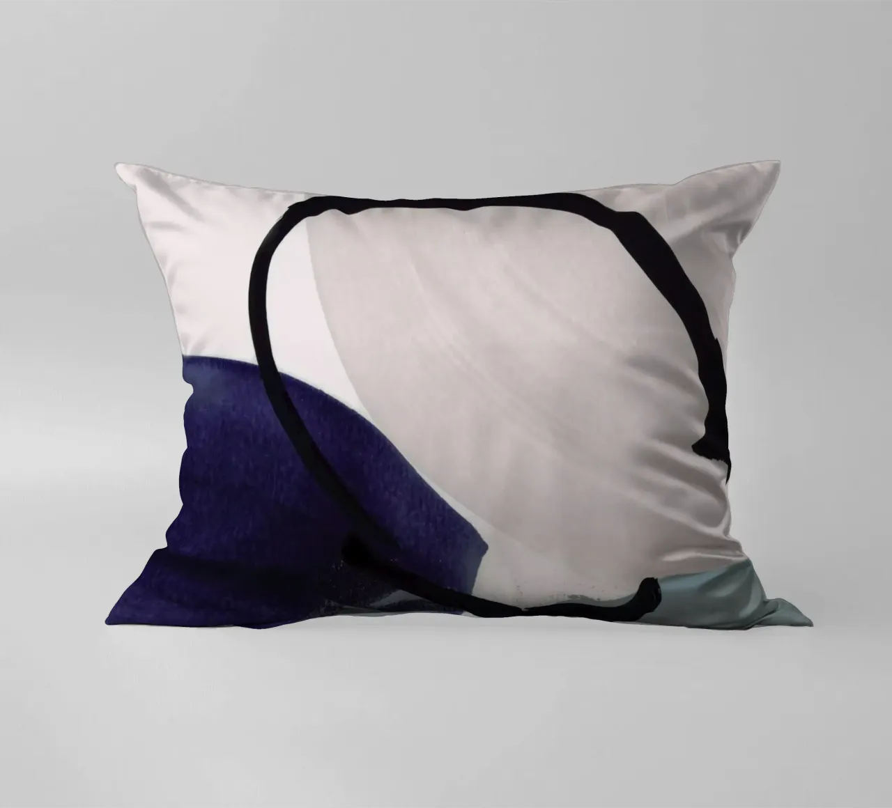 minimalist painting 01 - 1 decorative cushion by IRIS LEHNHARDT FINE ART