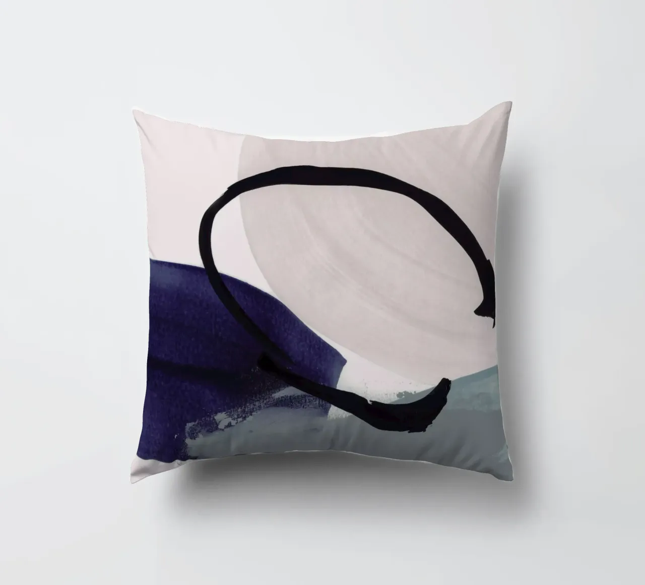 minimalist painting 01 - 1 decorative cushion by IRIS LEHNHARDT FINE ART