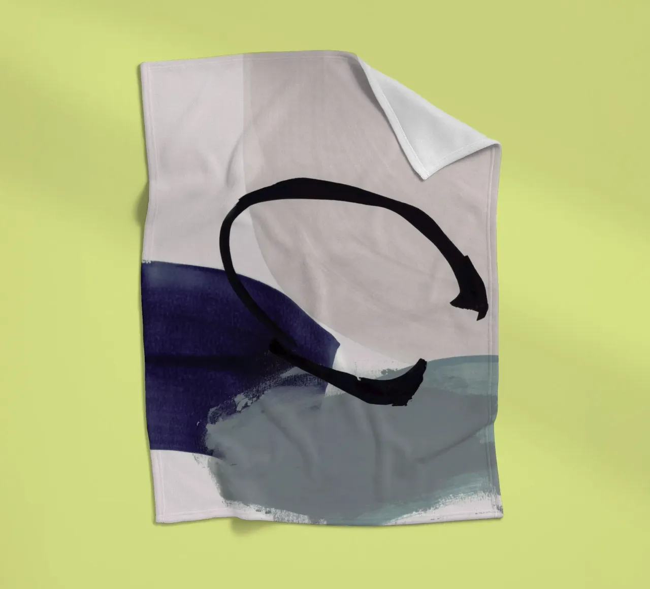 minimalist painting 01 - 1 coperta in pile da IRIS LEHNHARDT FINE ART