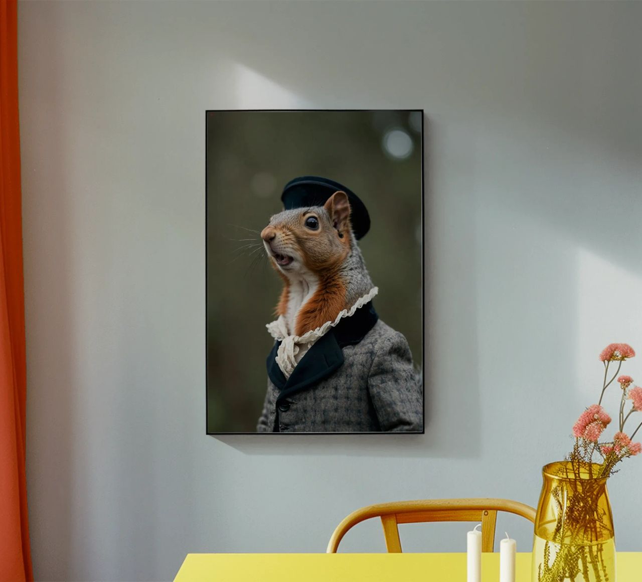 Sir Cedric Squirrel - L'affascinante gentiluomo della foresta plexiglass da Beasts of Nobility